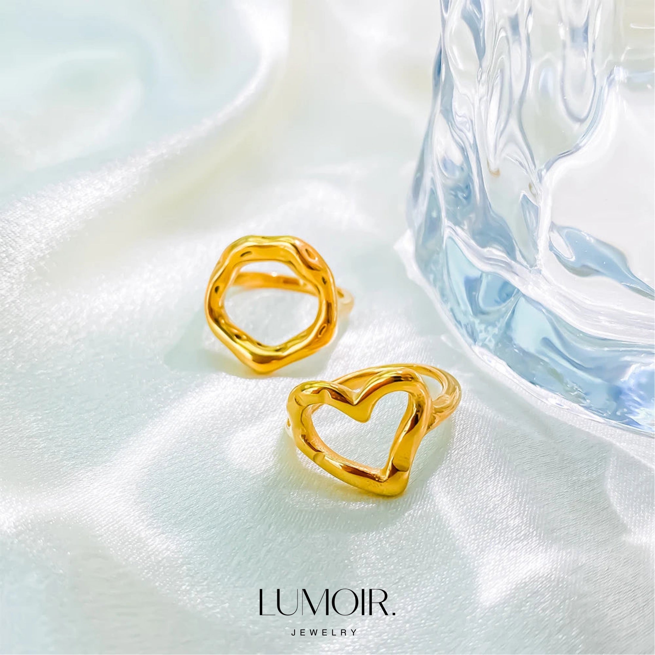 Stainless steel ring Xenia