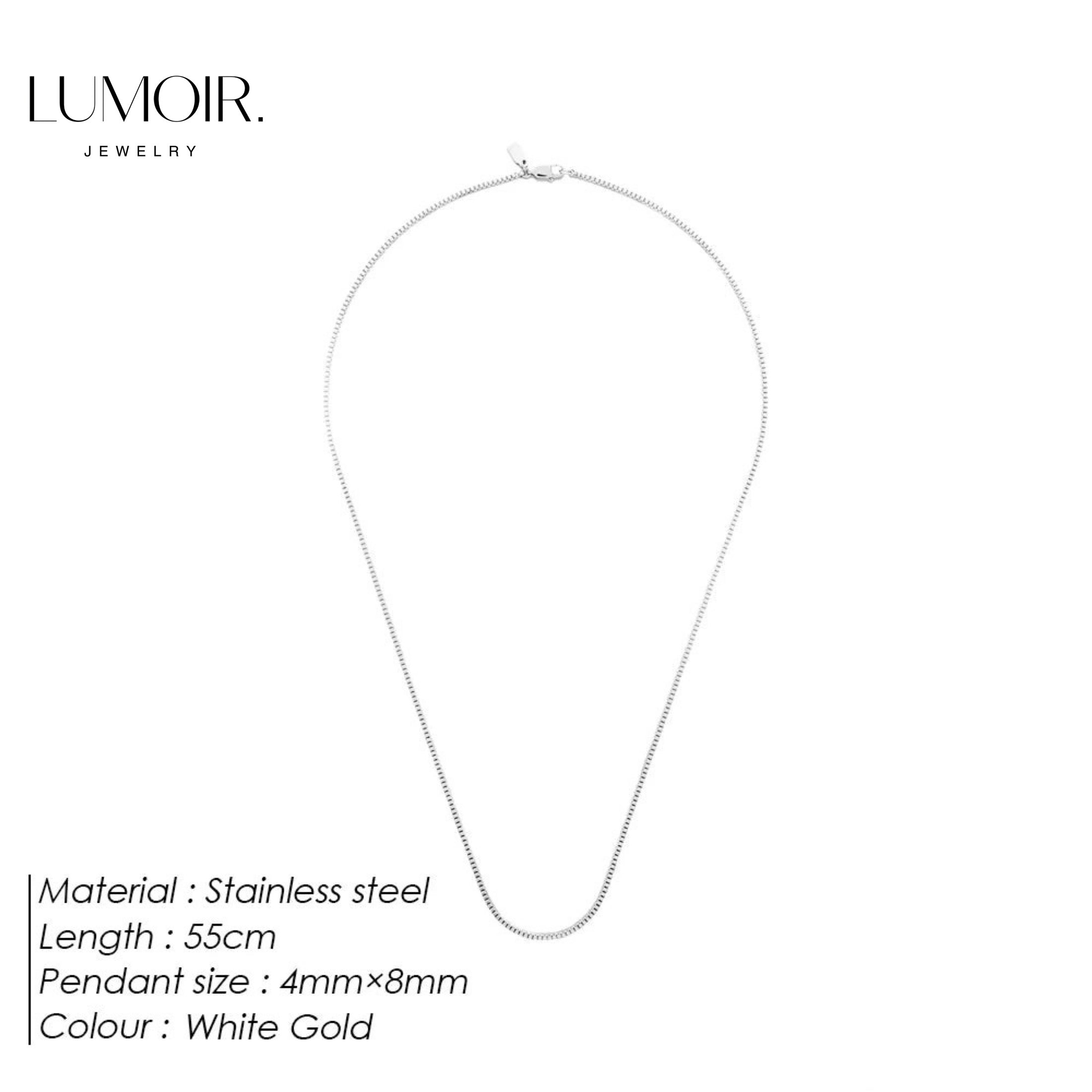 Personalized stainless steel necklace Dean