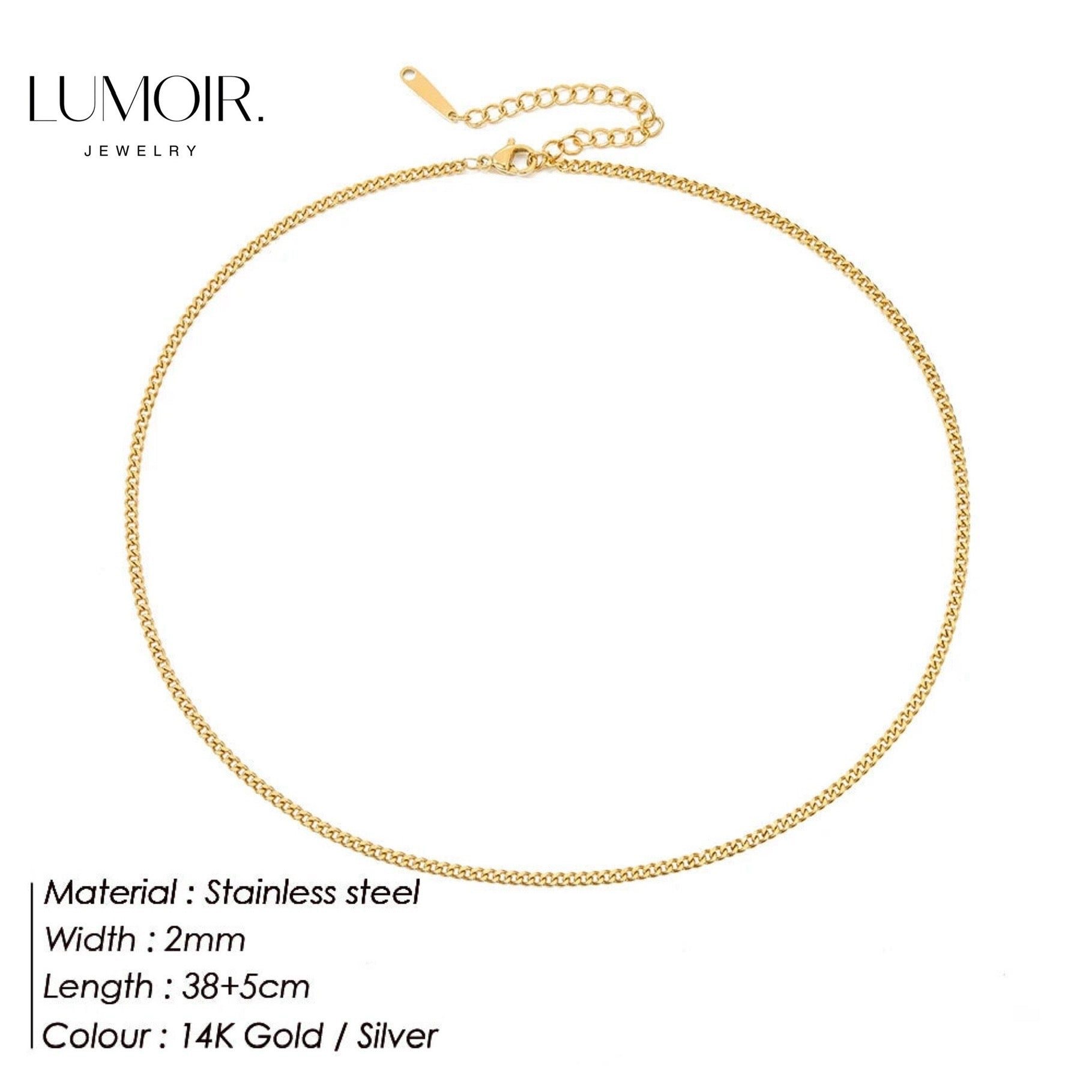 Stainless steel necklace Roi