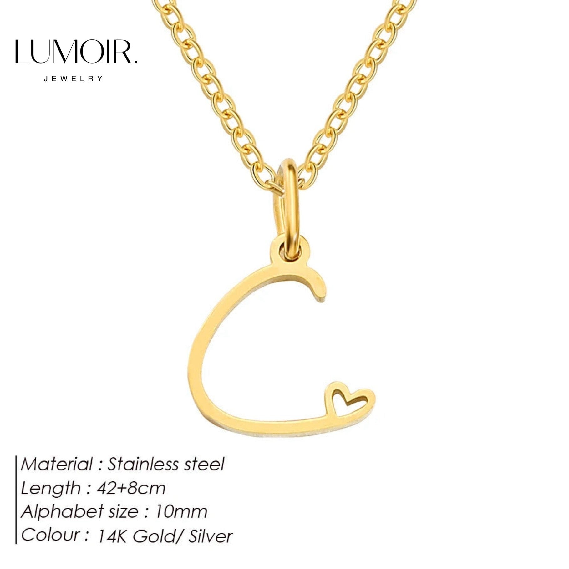 Personalized stainless steel necklace Venice