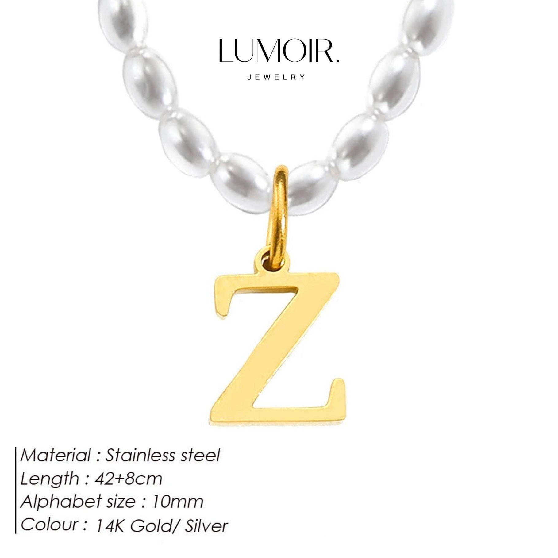 Personalized pearl necklace Tanna