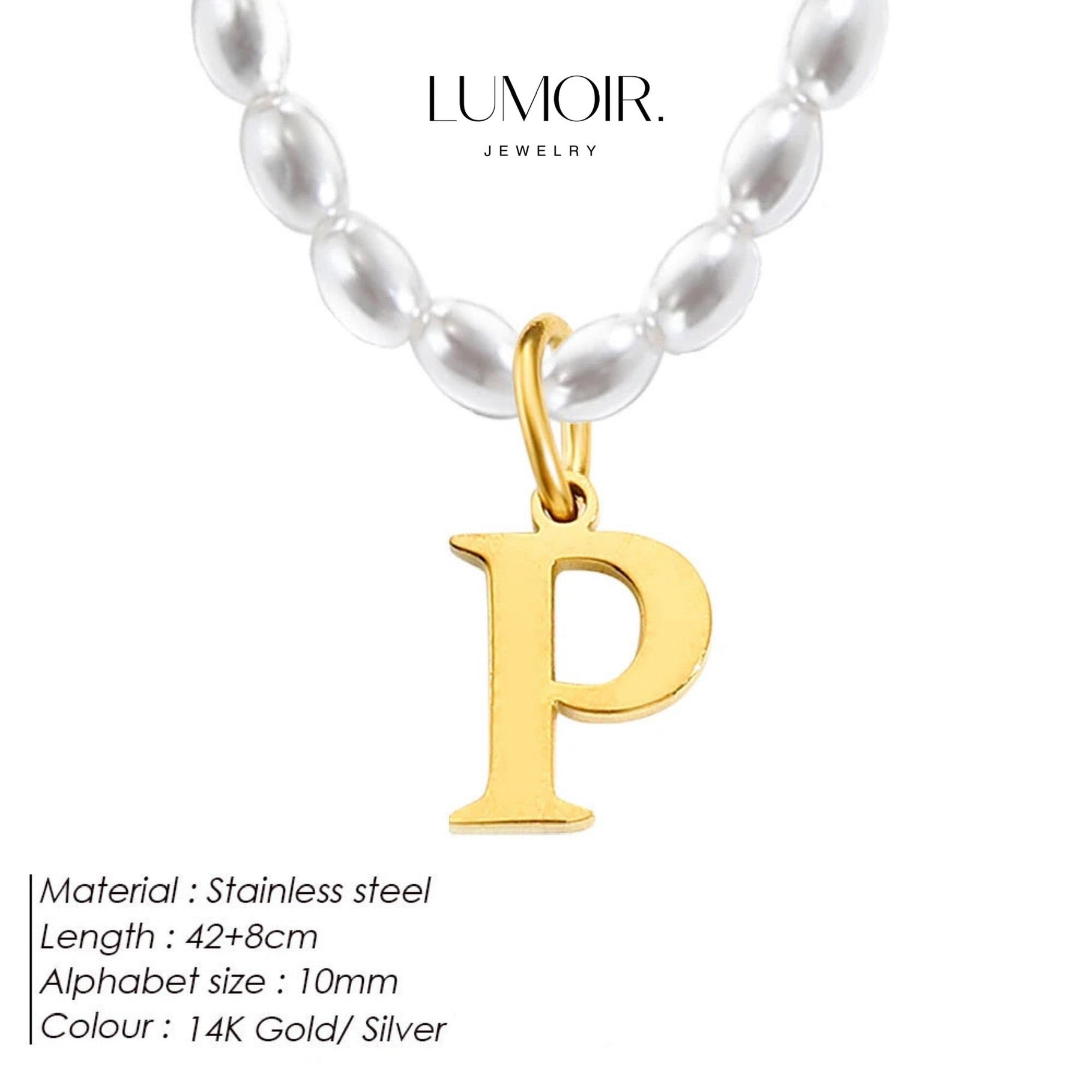 Personalized pearl necklace Tanna