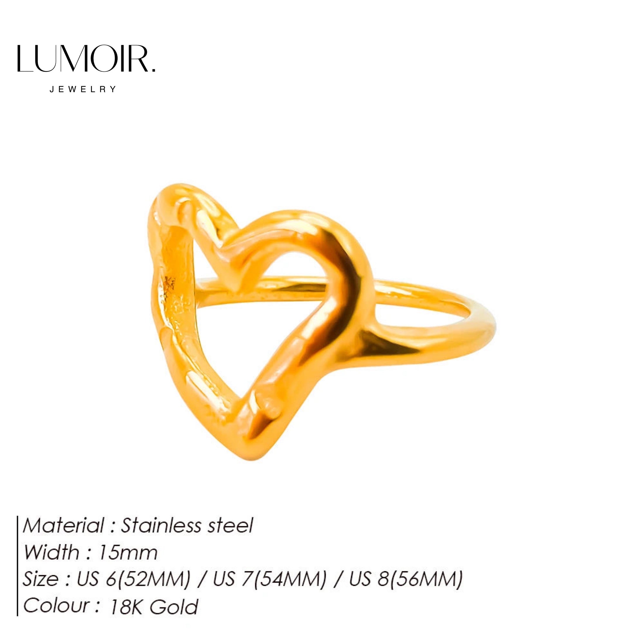 Stainless steel ring Xenia