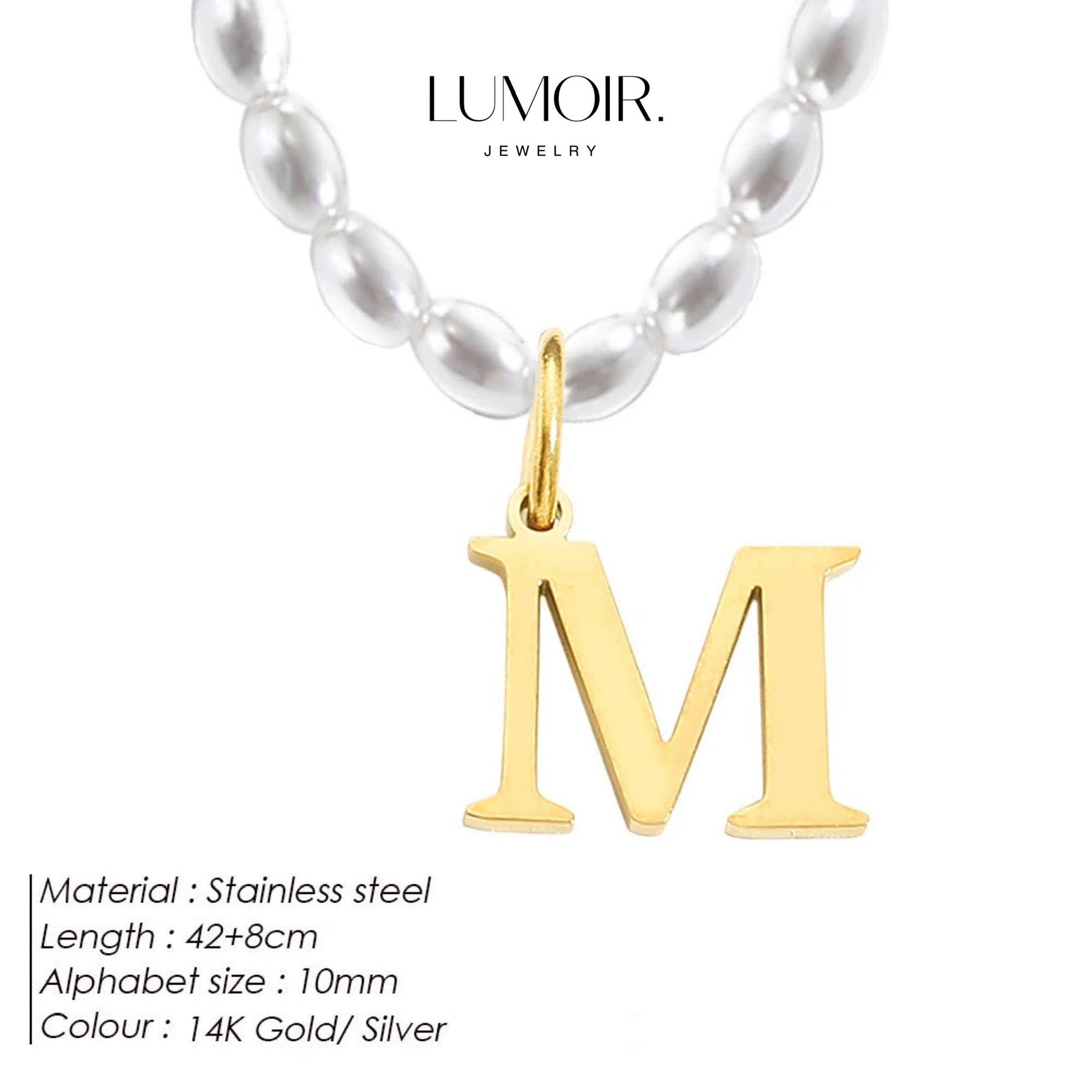 Personalized pearl necklace Tanna