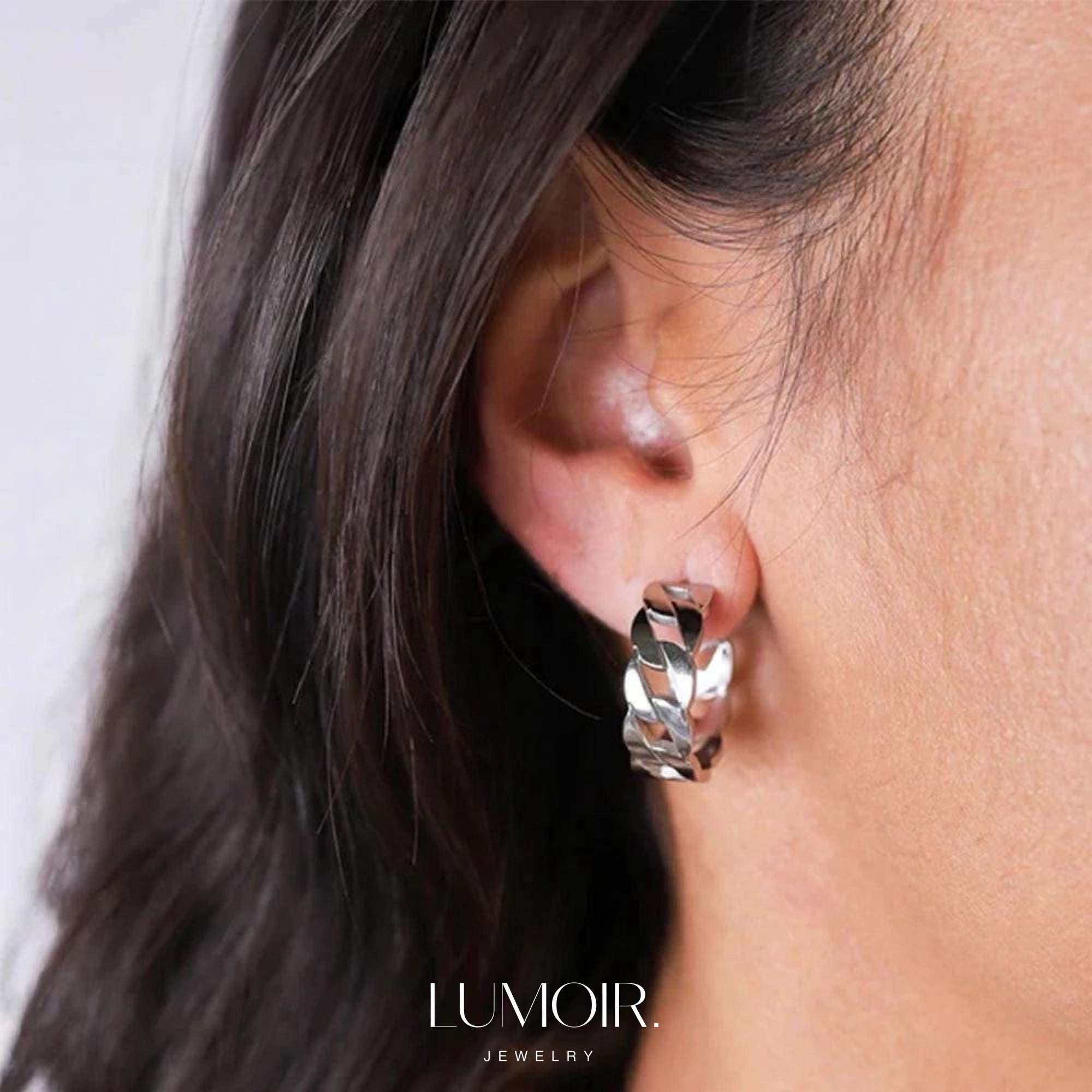 Stainless steel earrings Pina