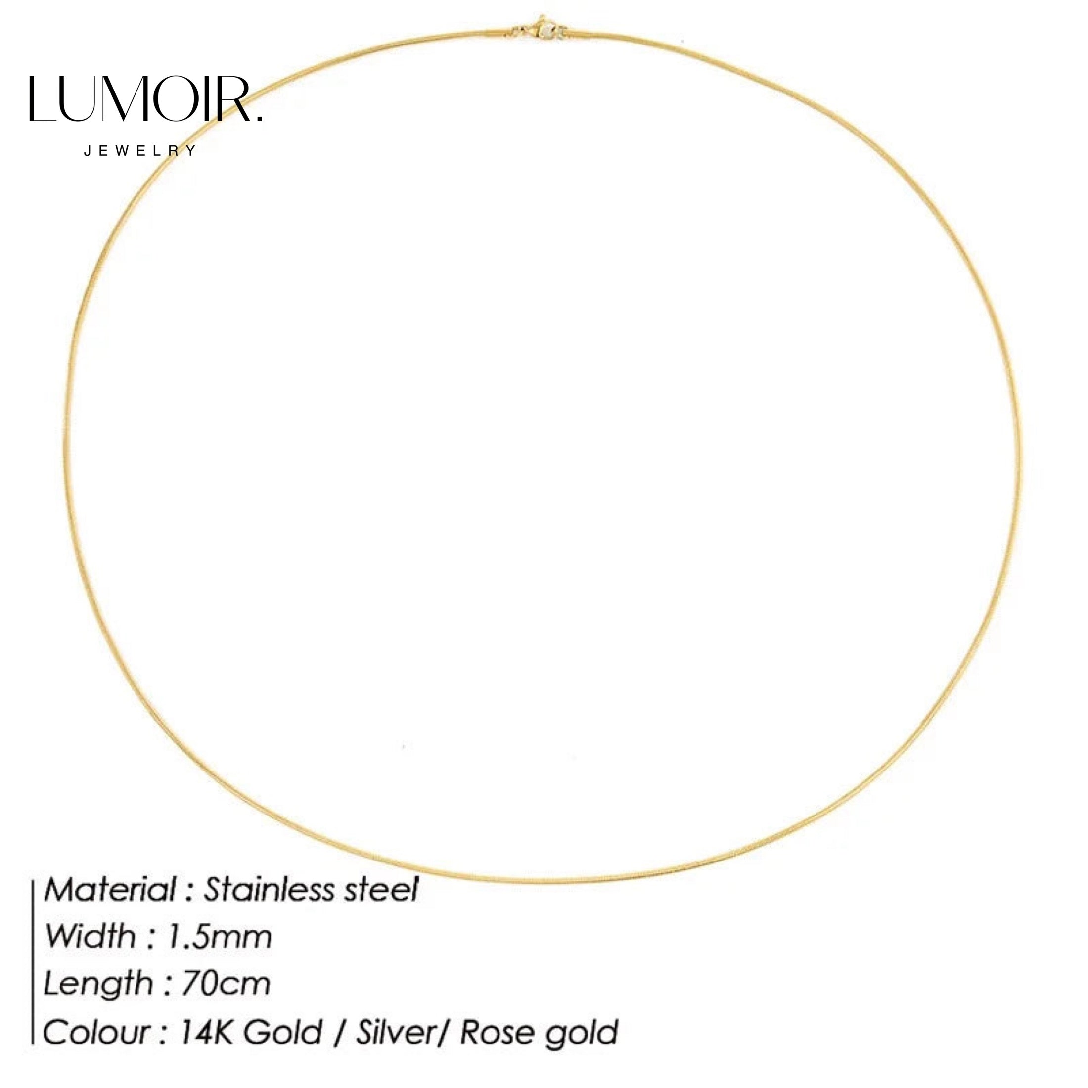 Stainless steel necklace Zen