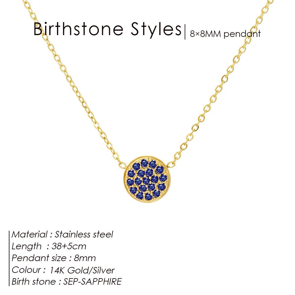 Birthstone necklace Elina