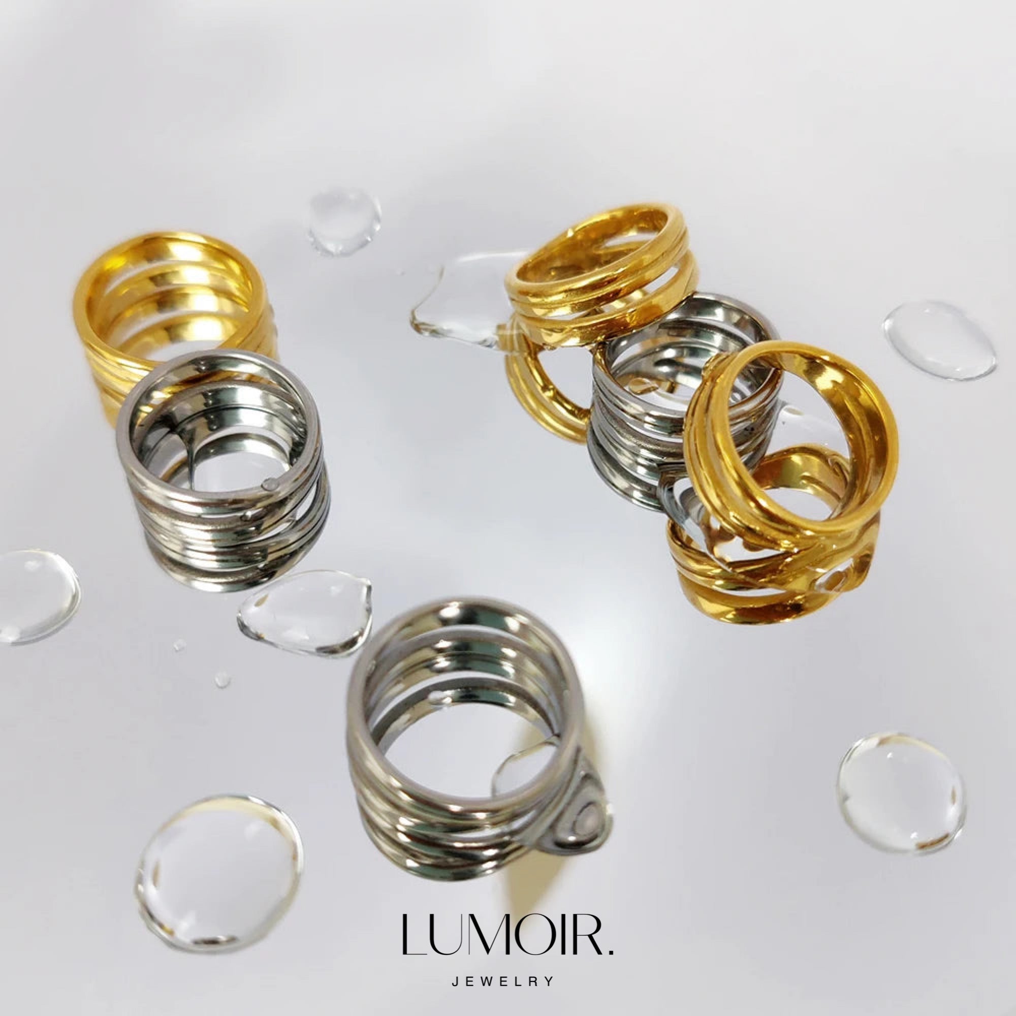 Stainless steel ring Lea