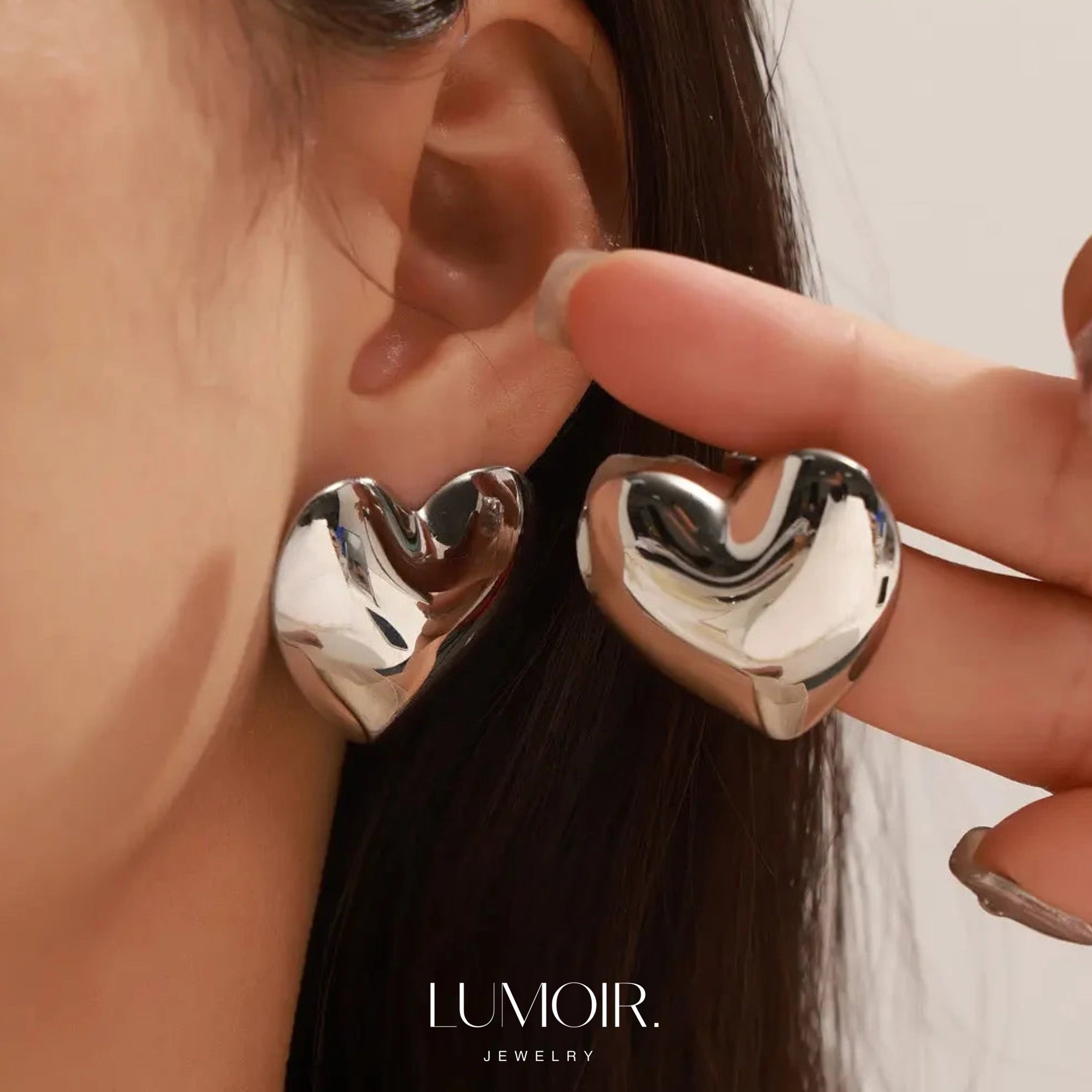 Stainless steel earrings Lunara