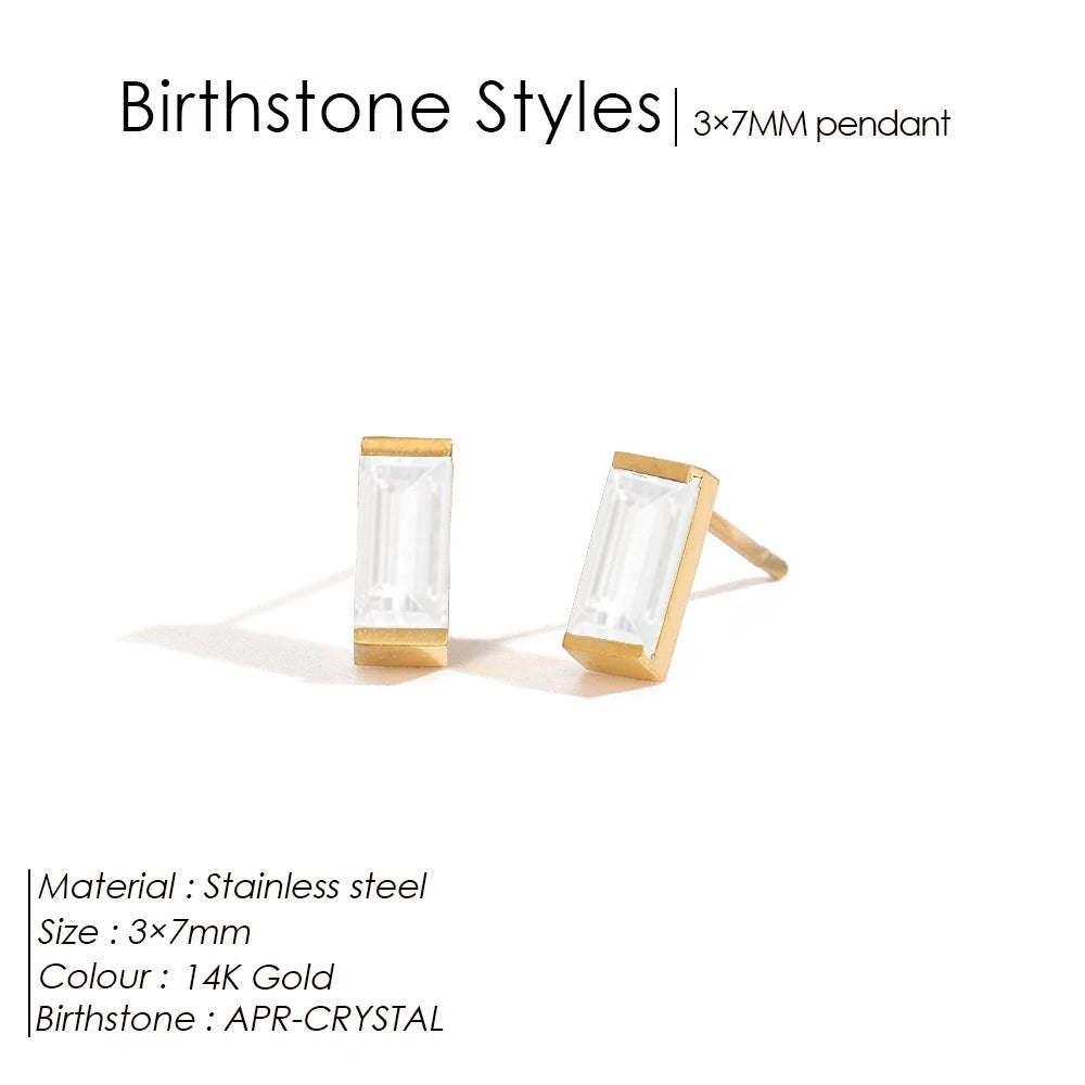 Birthstone earrings Lina