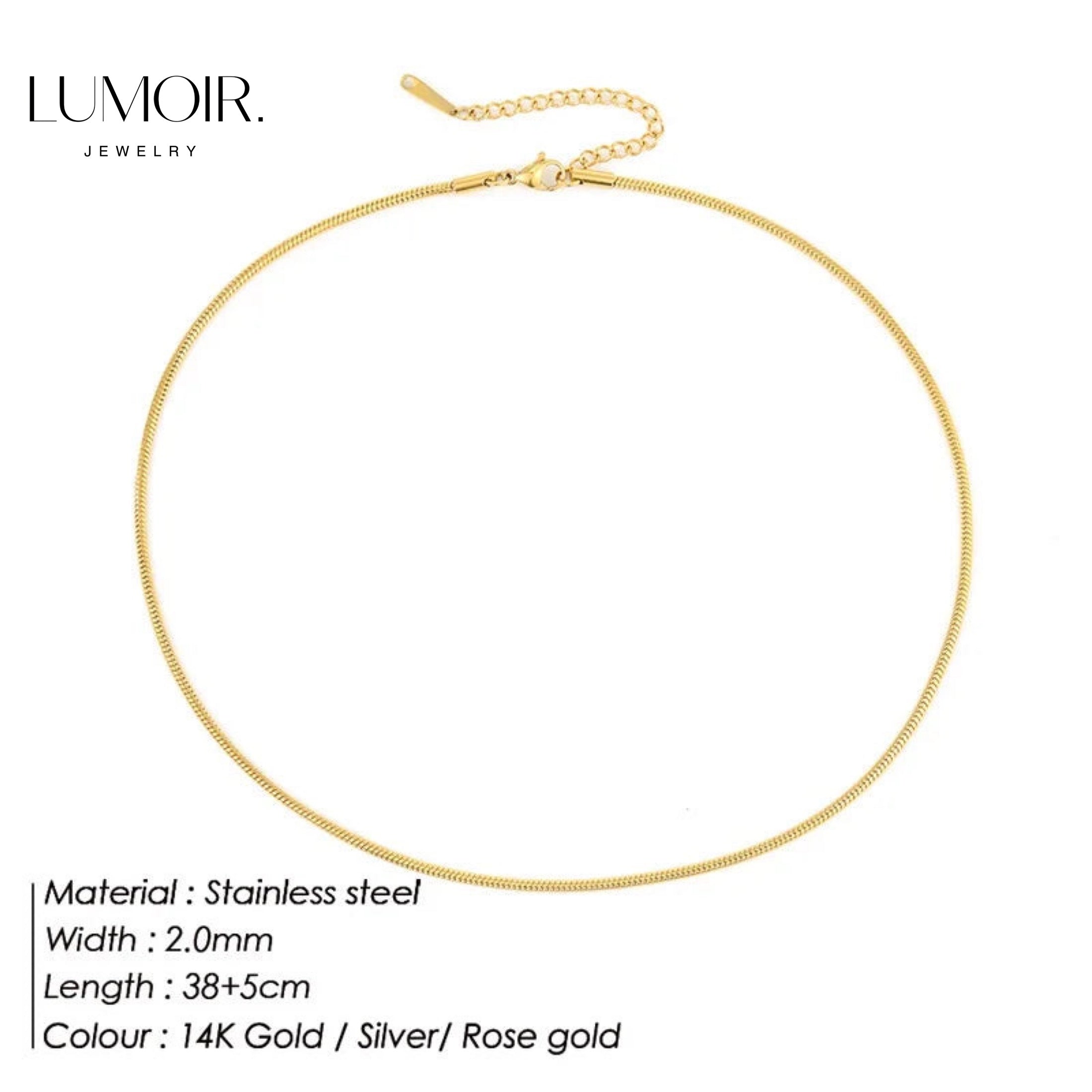 Stainless steel necklace Zen