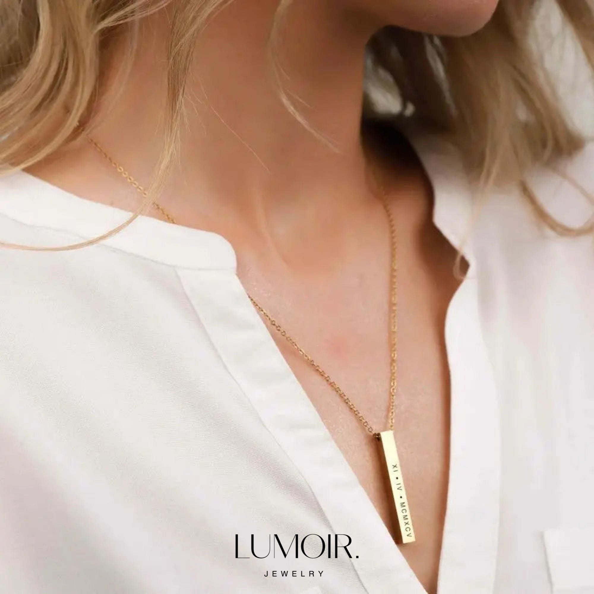 Personalized stainless steel necklace Yuna