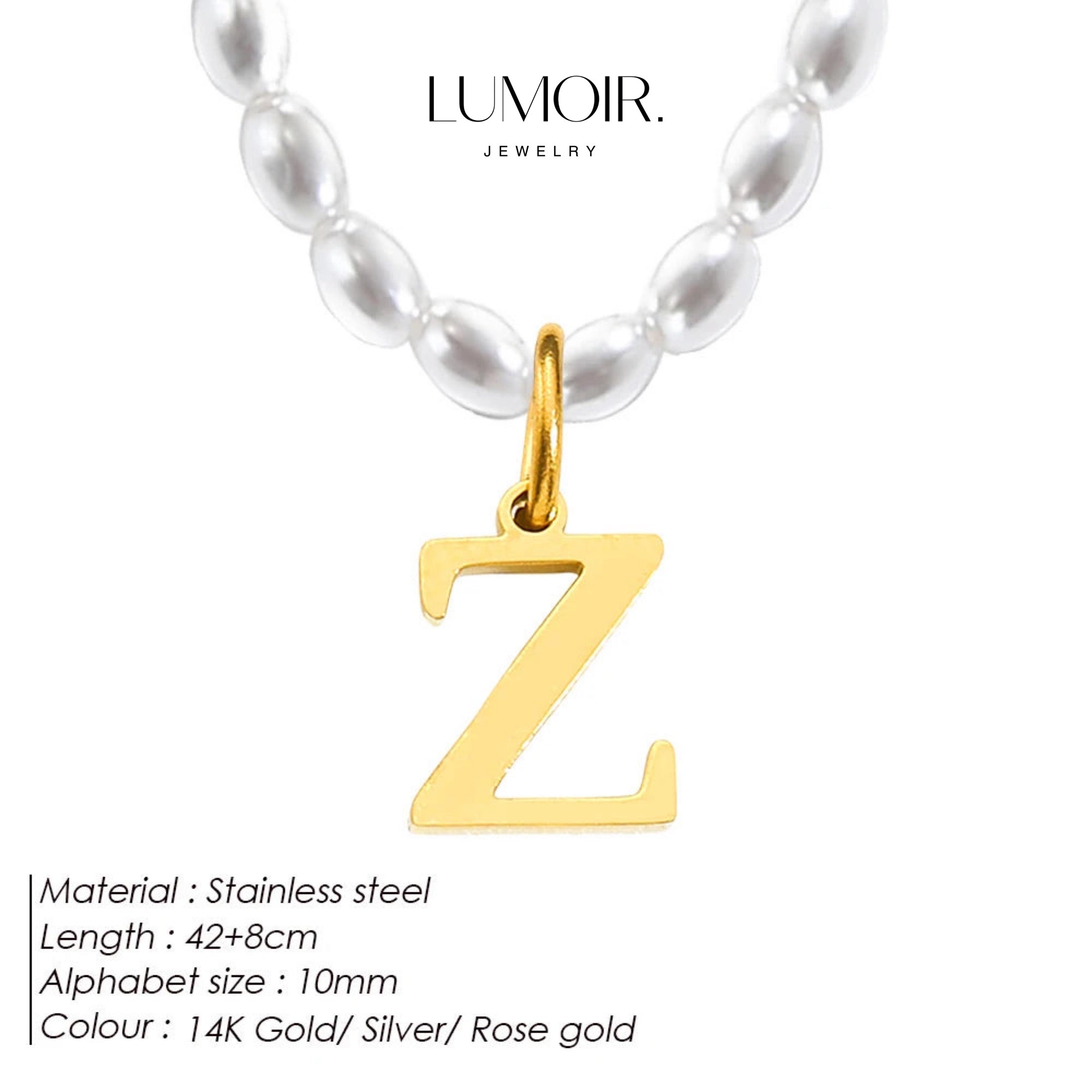 Personalized pearl necklace Tanna
