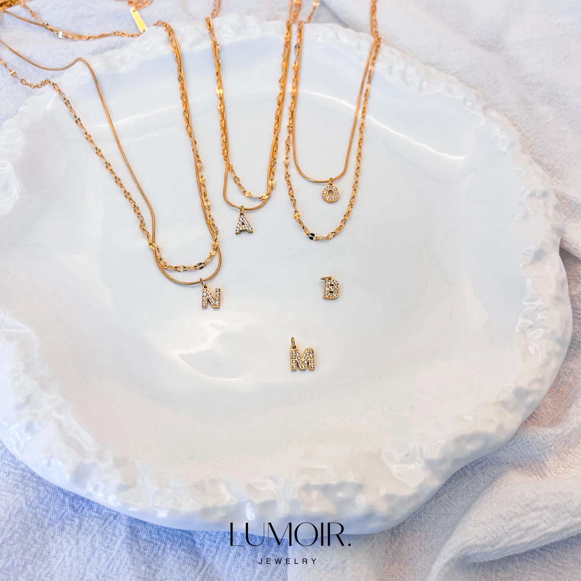 Personalized stainless steel necklace Luna