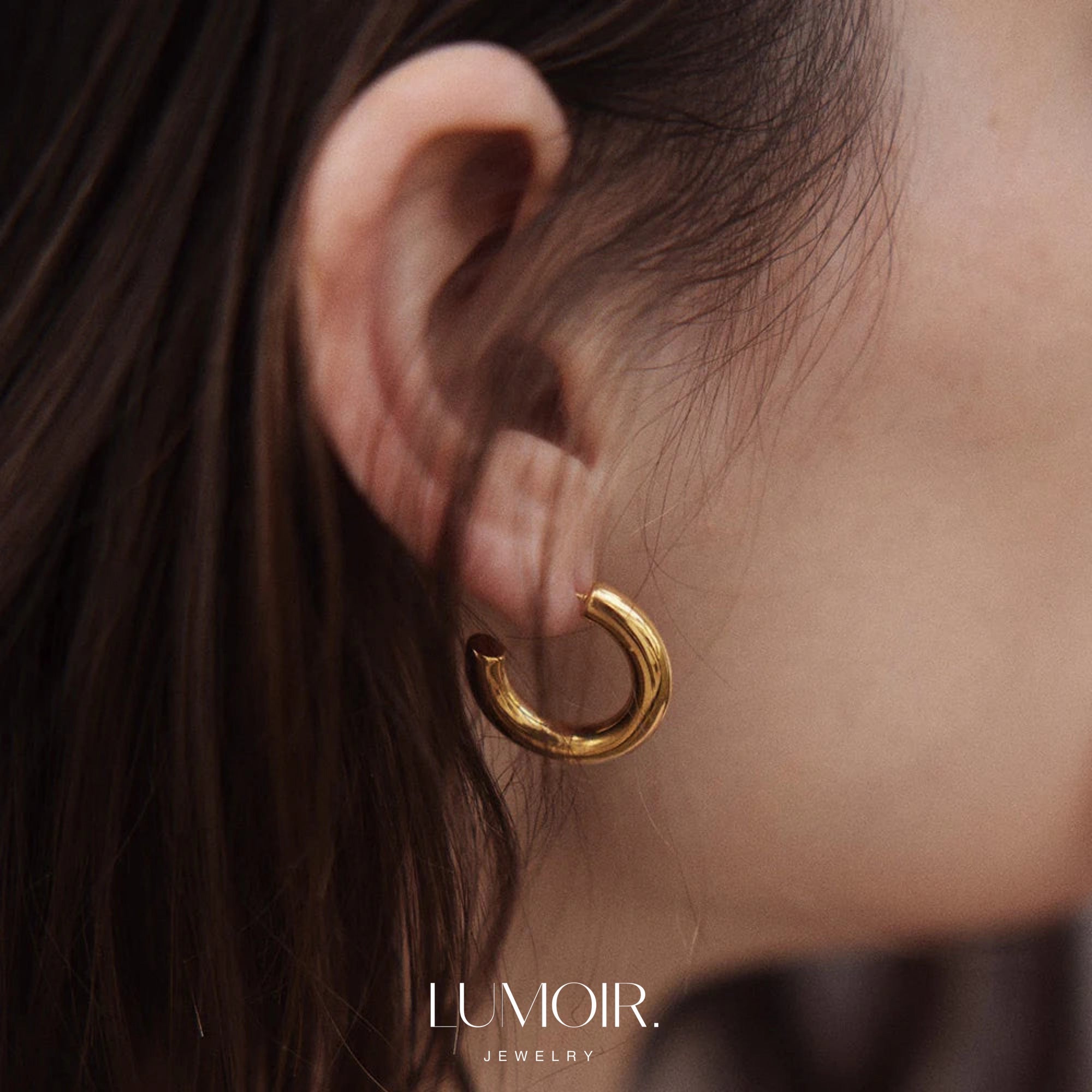 Stainless steel earrings Véra