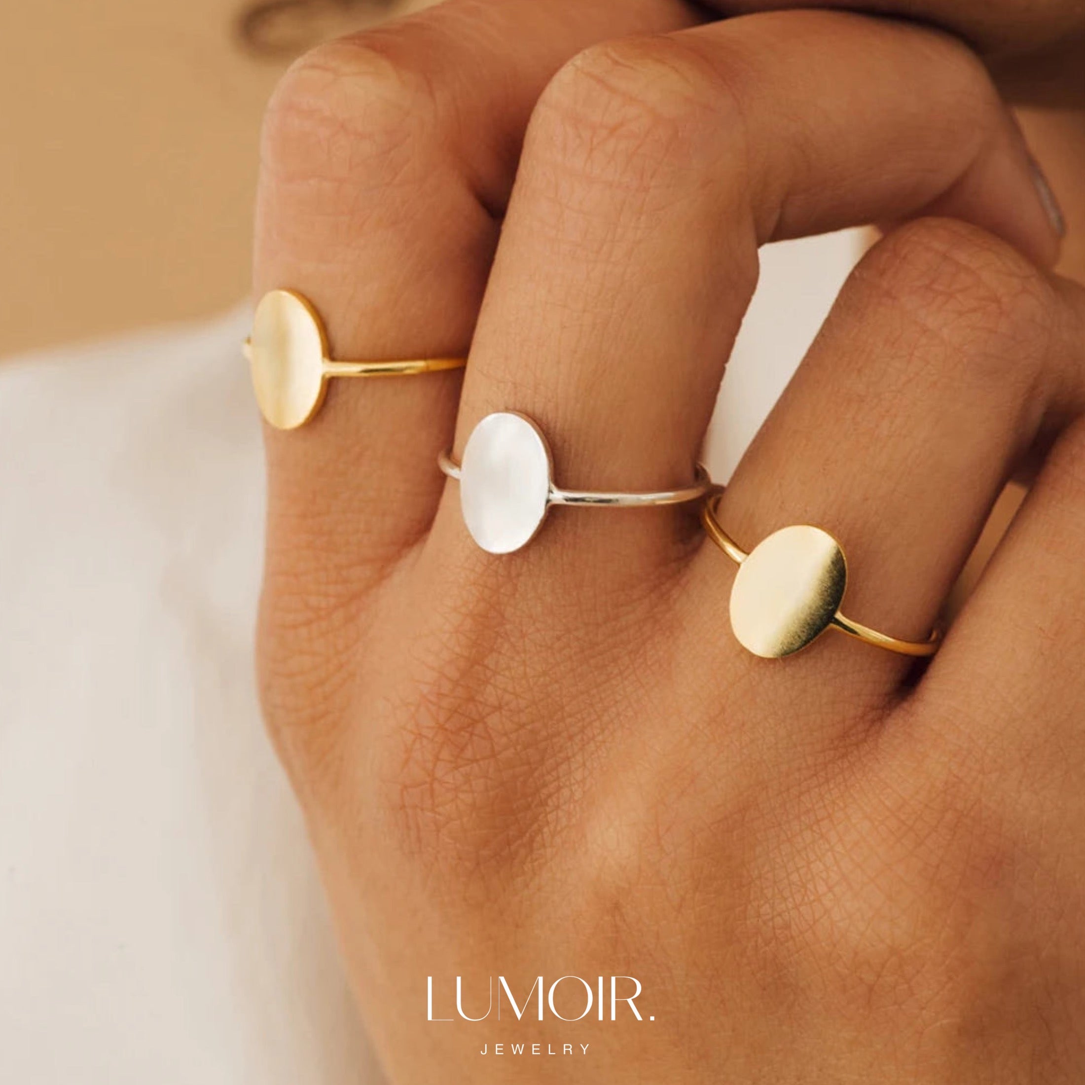 Stainless steel ring Maeva