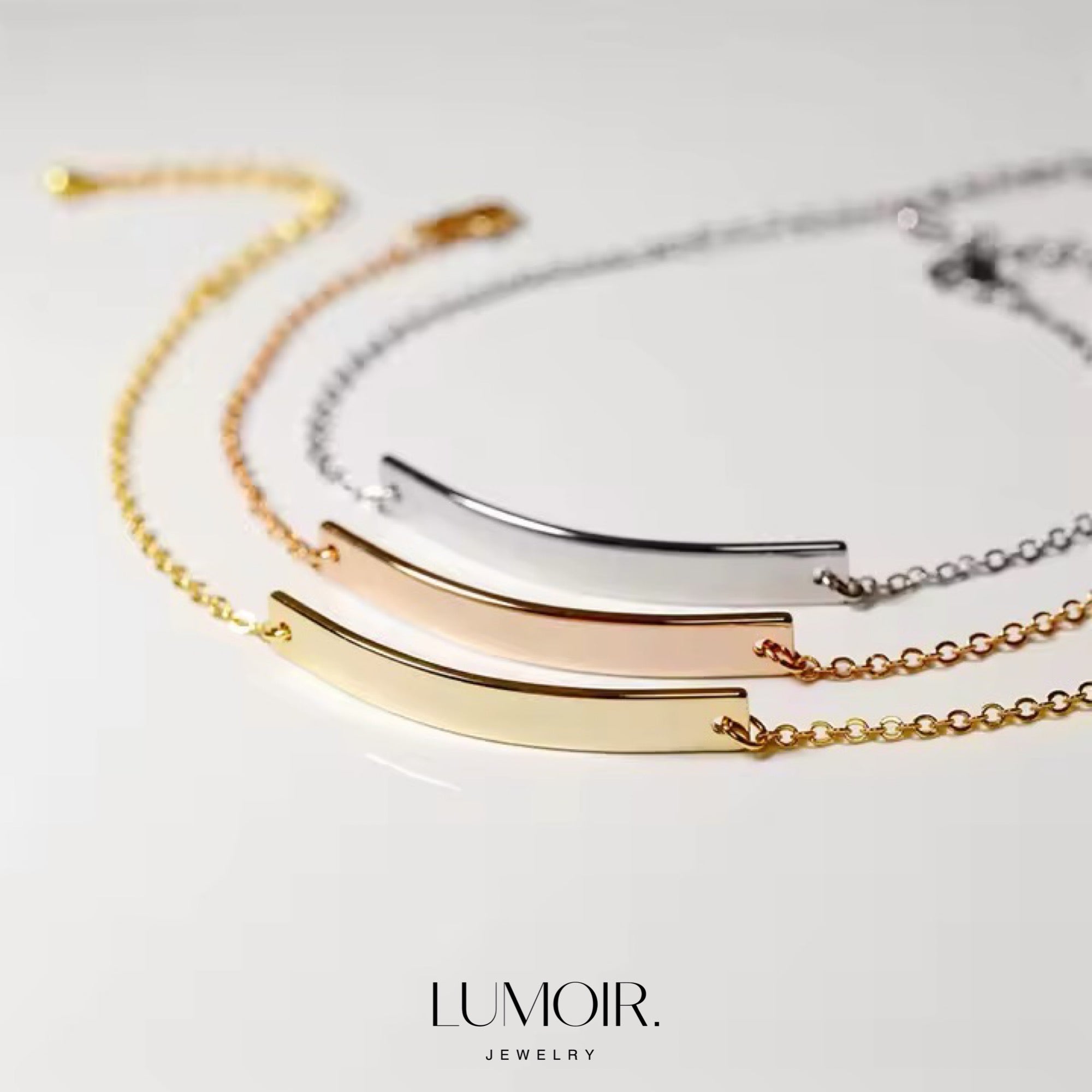 Personalized stainless steel bracelet Lea