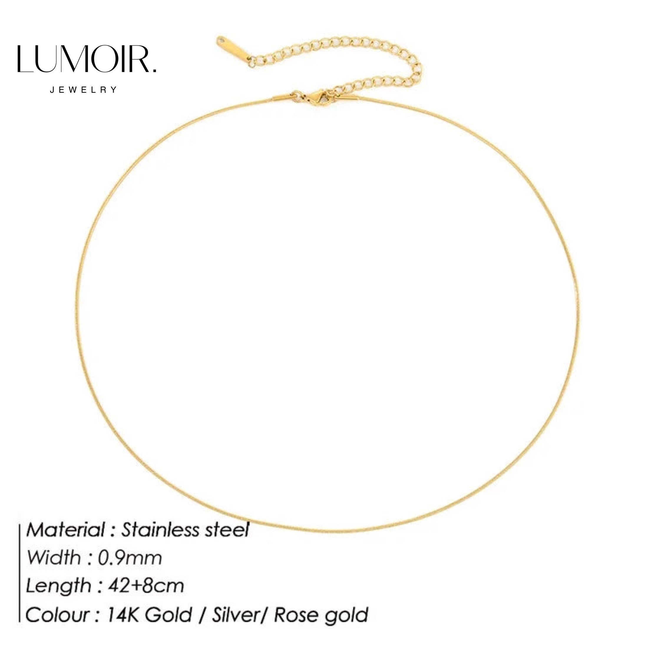 Stainless steel necklace Zen