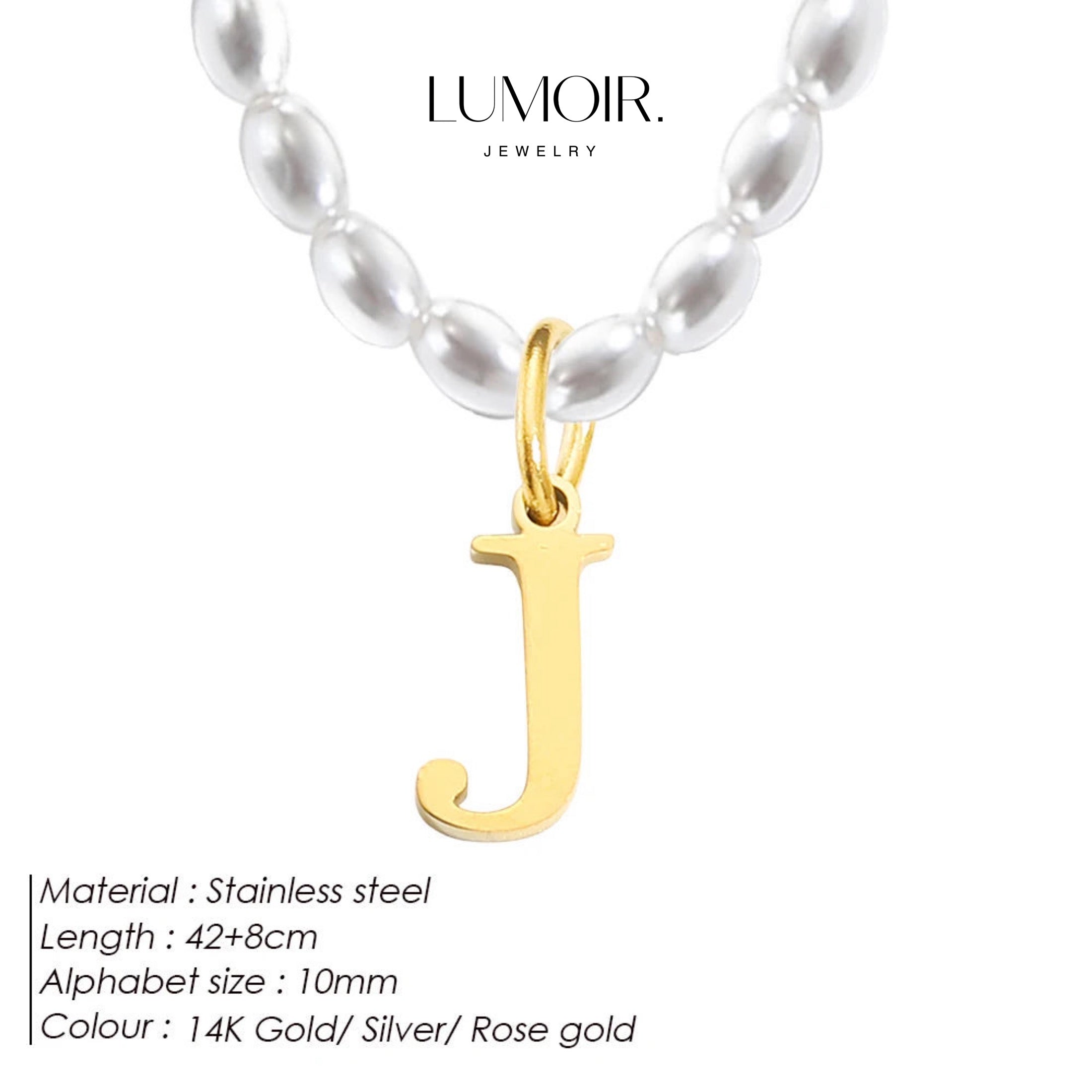 Personalized pearl necklace Tanna