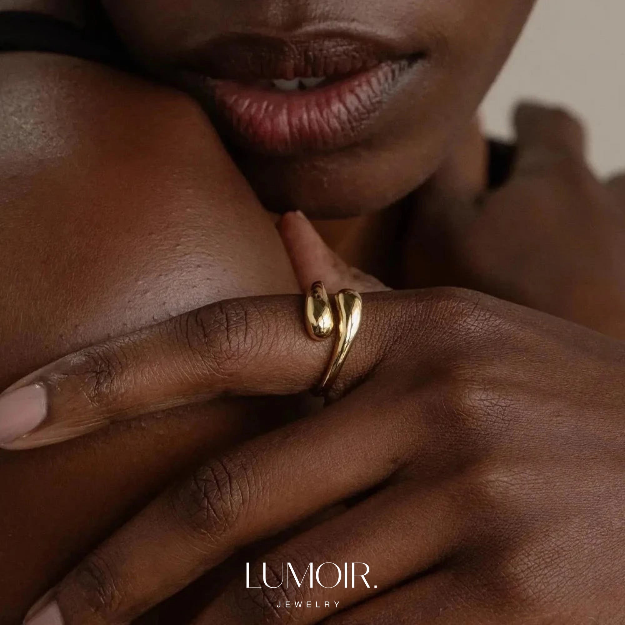 Stainless steel ring Anaïs