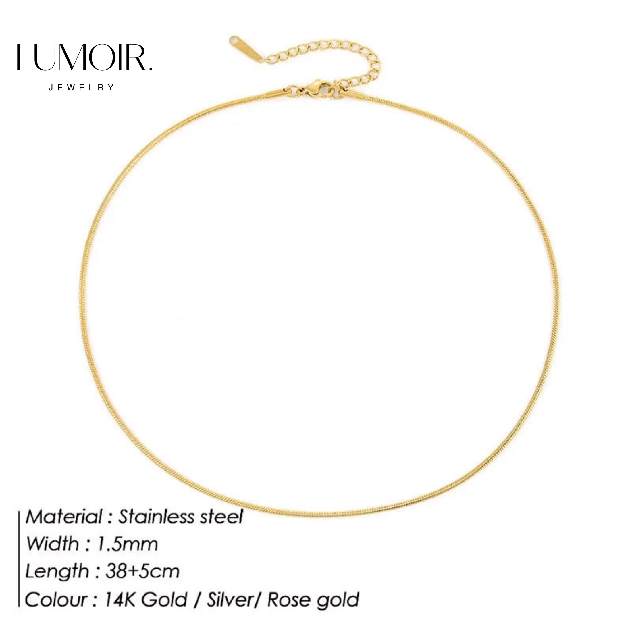 Stainless steel necklace Zen