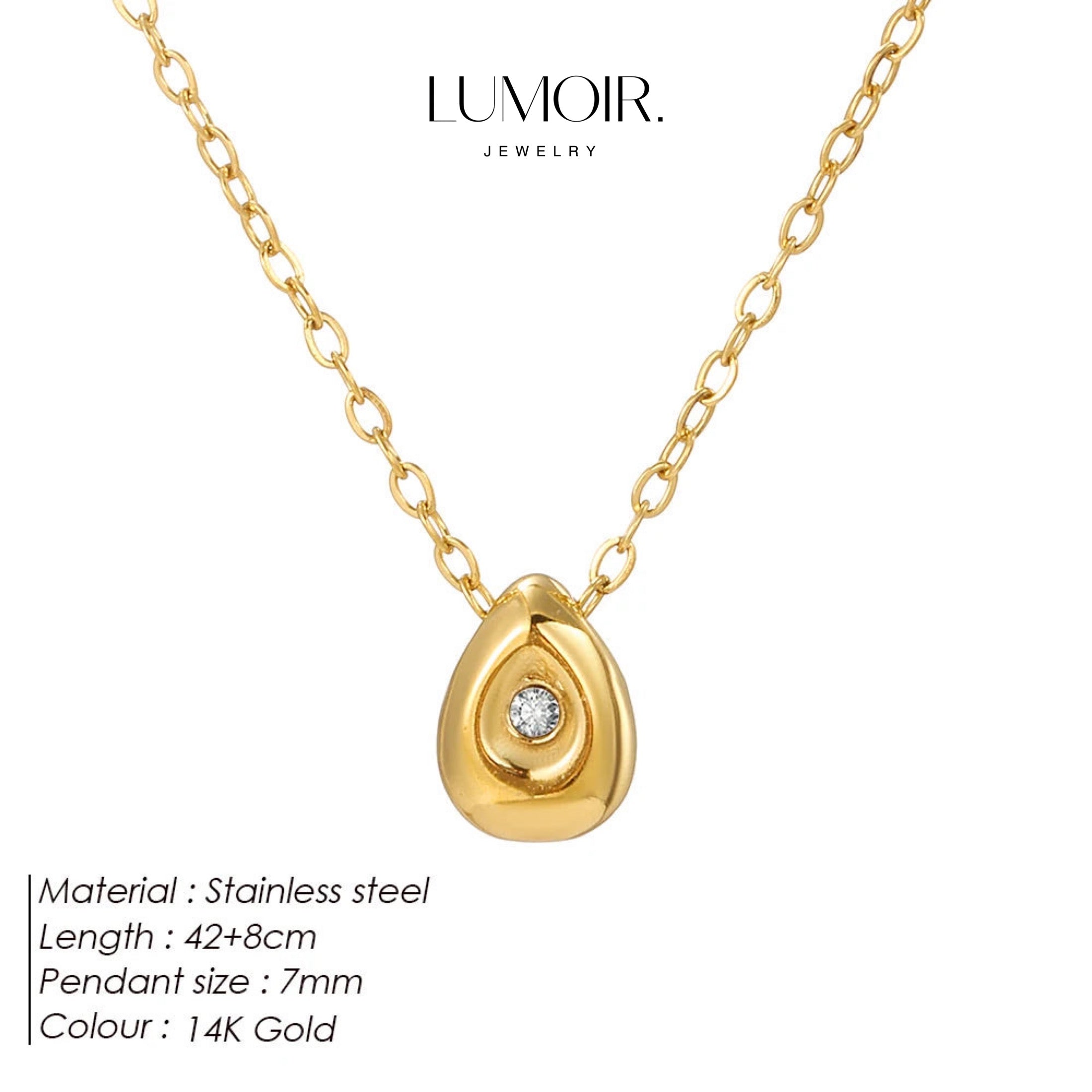 Stainless steel necklace Semana