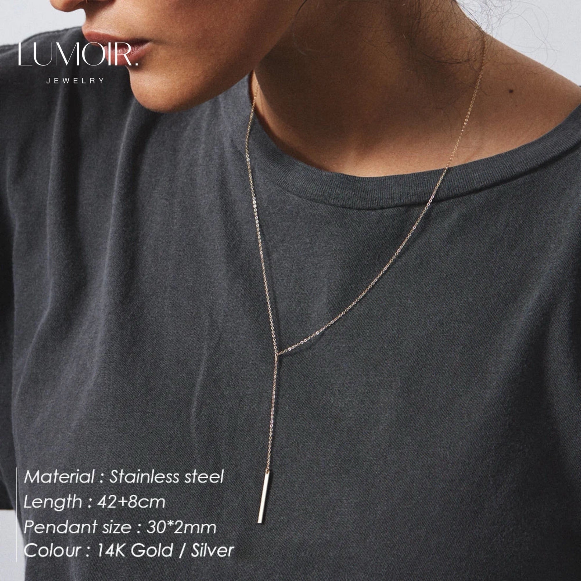 Personalized stainless steel necklace Sophie