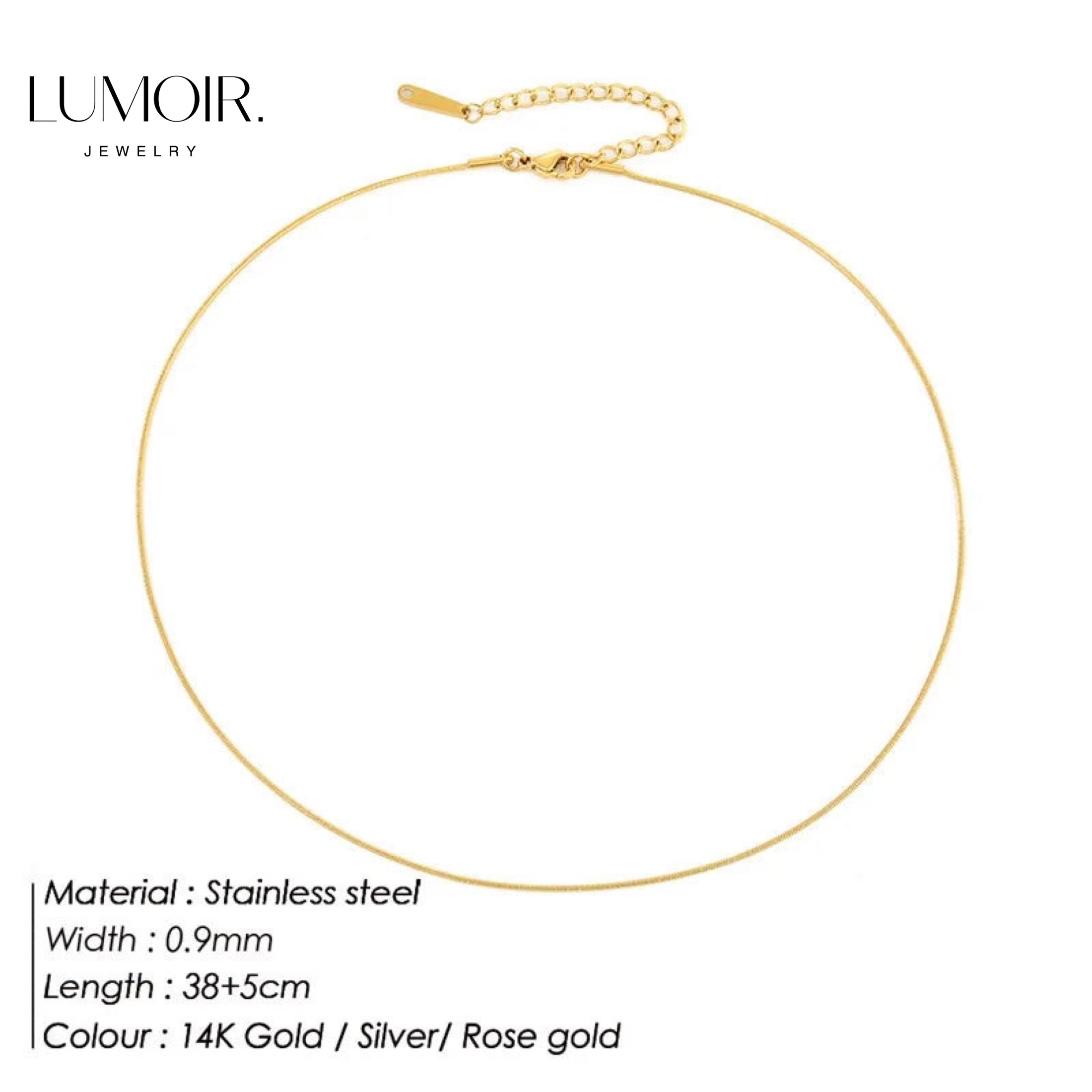 Stainless steel necklace Zen