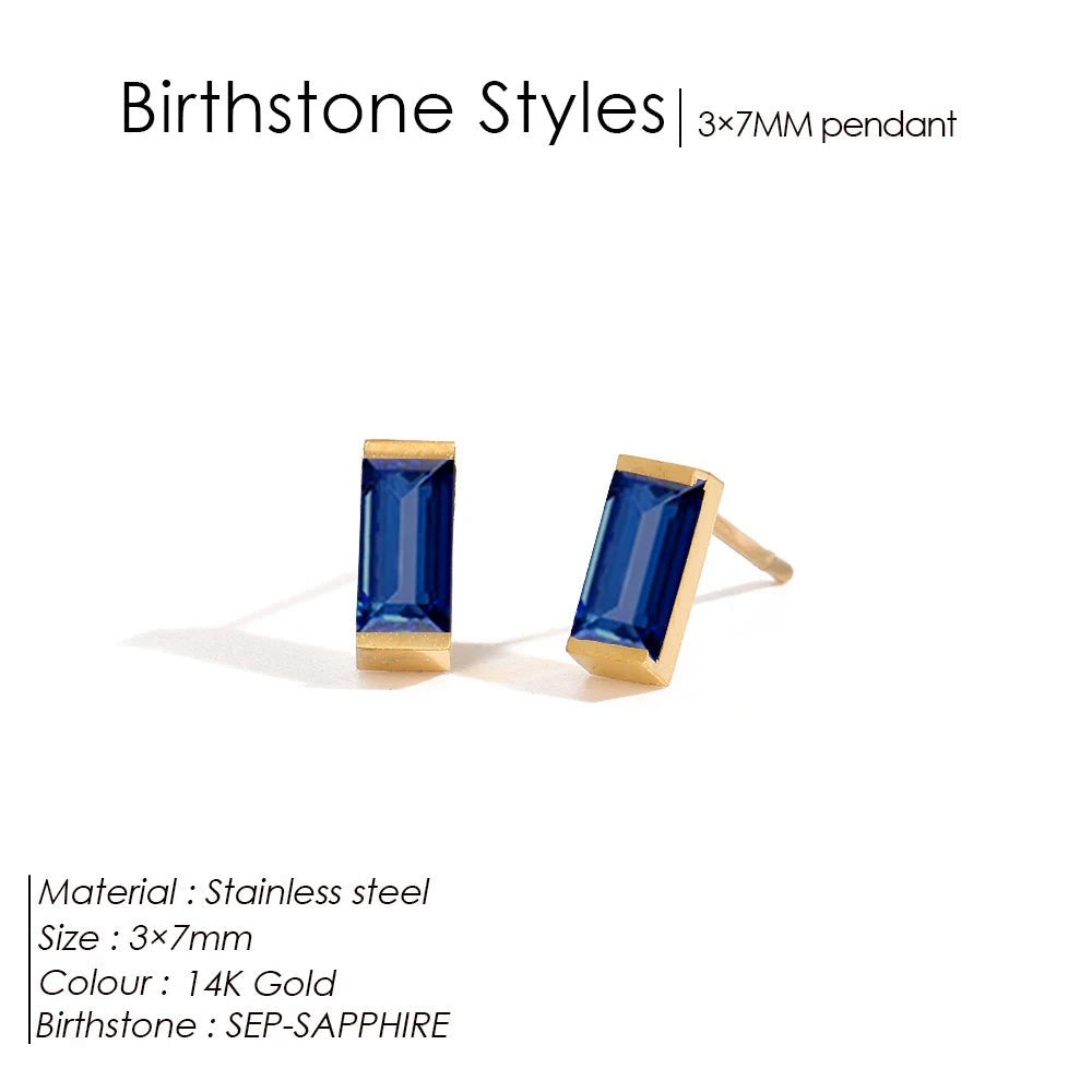 Birthstone earrings Lina