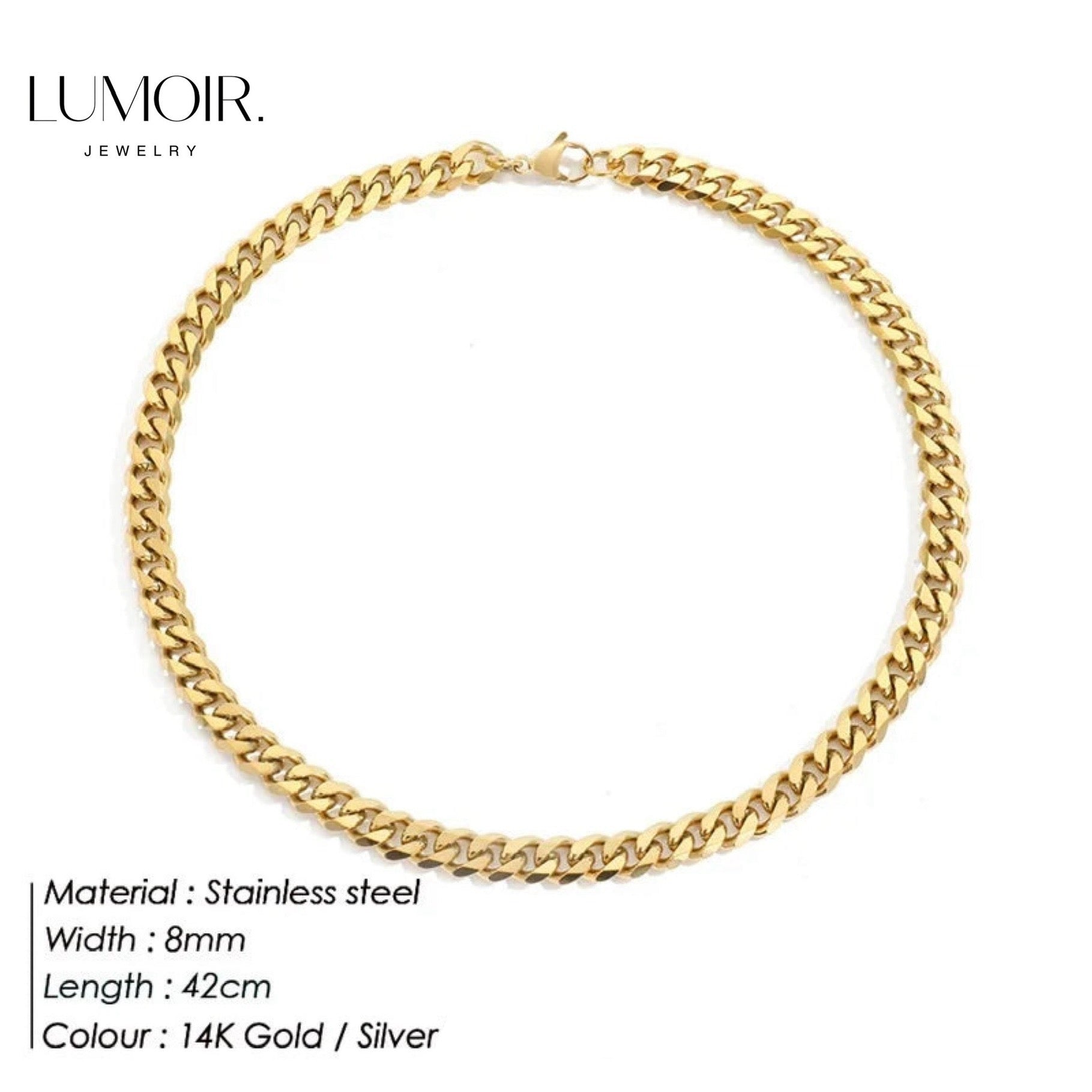 Stainless steel necklace Roi