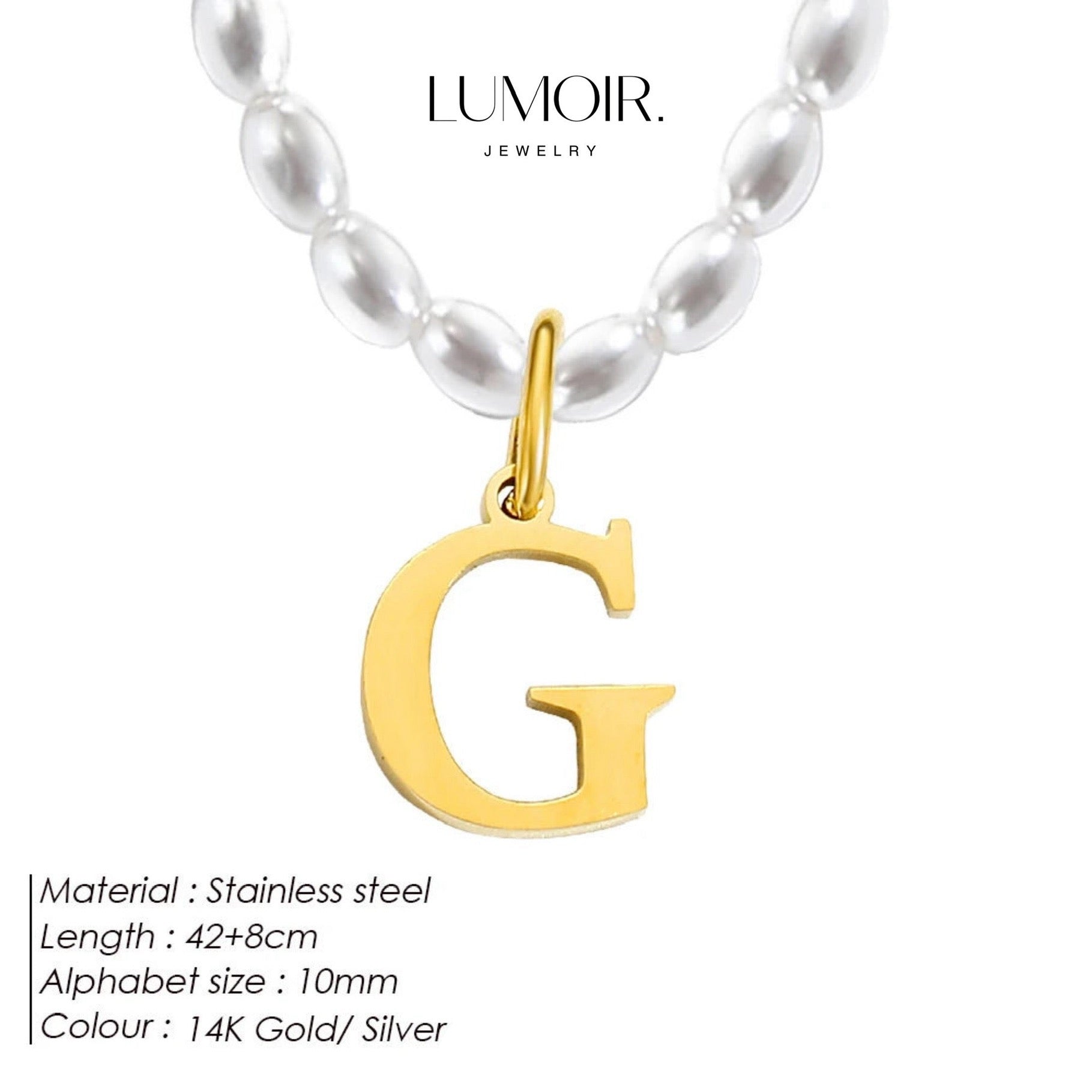 Personalized pearl necklace Tanna
