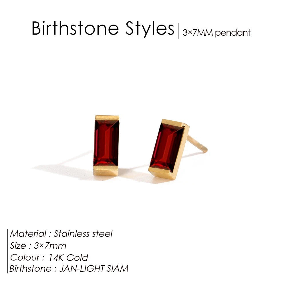Birthstone earrings Lina