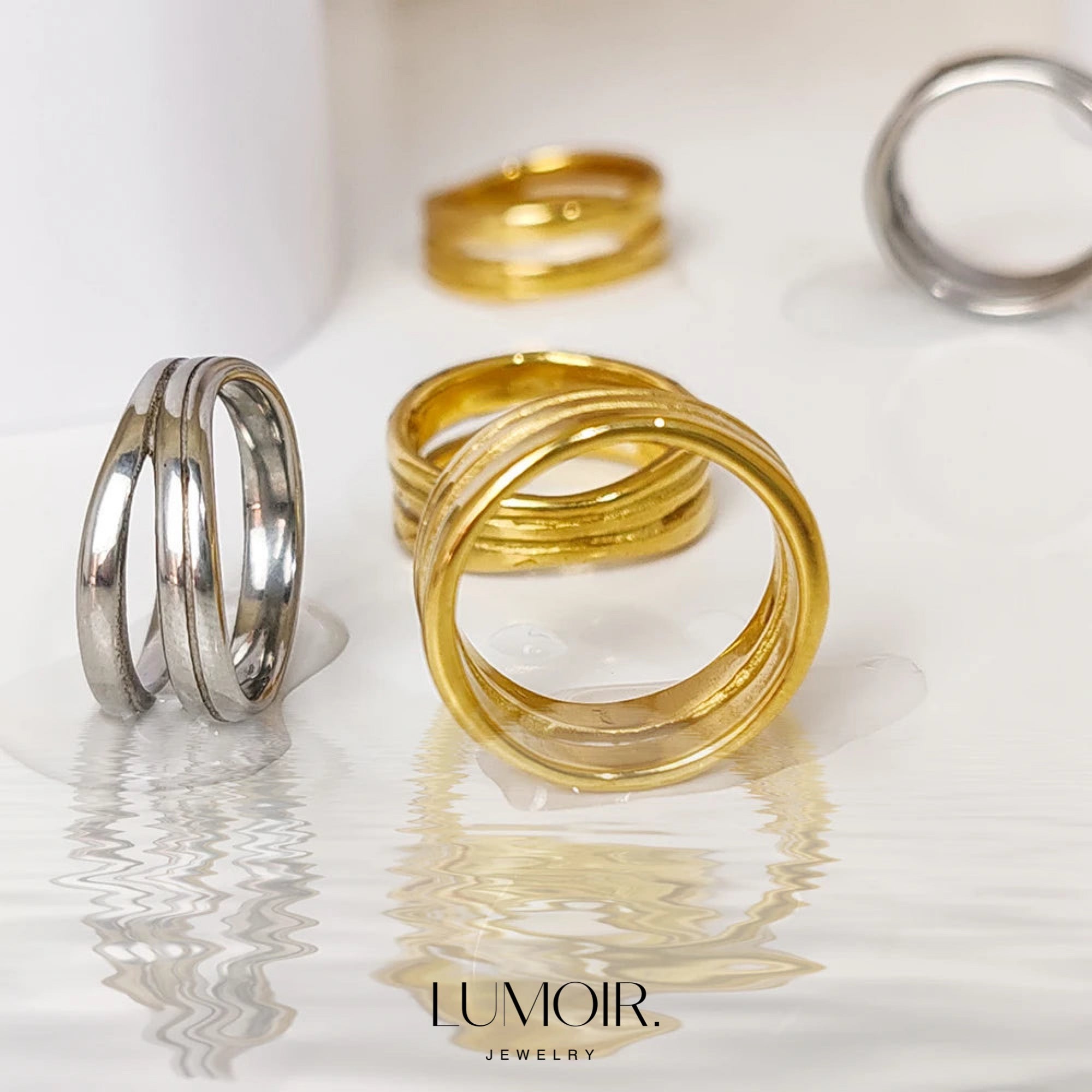 Stainless steel ring Lea