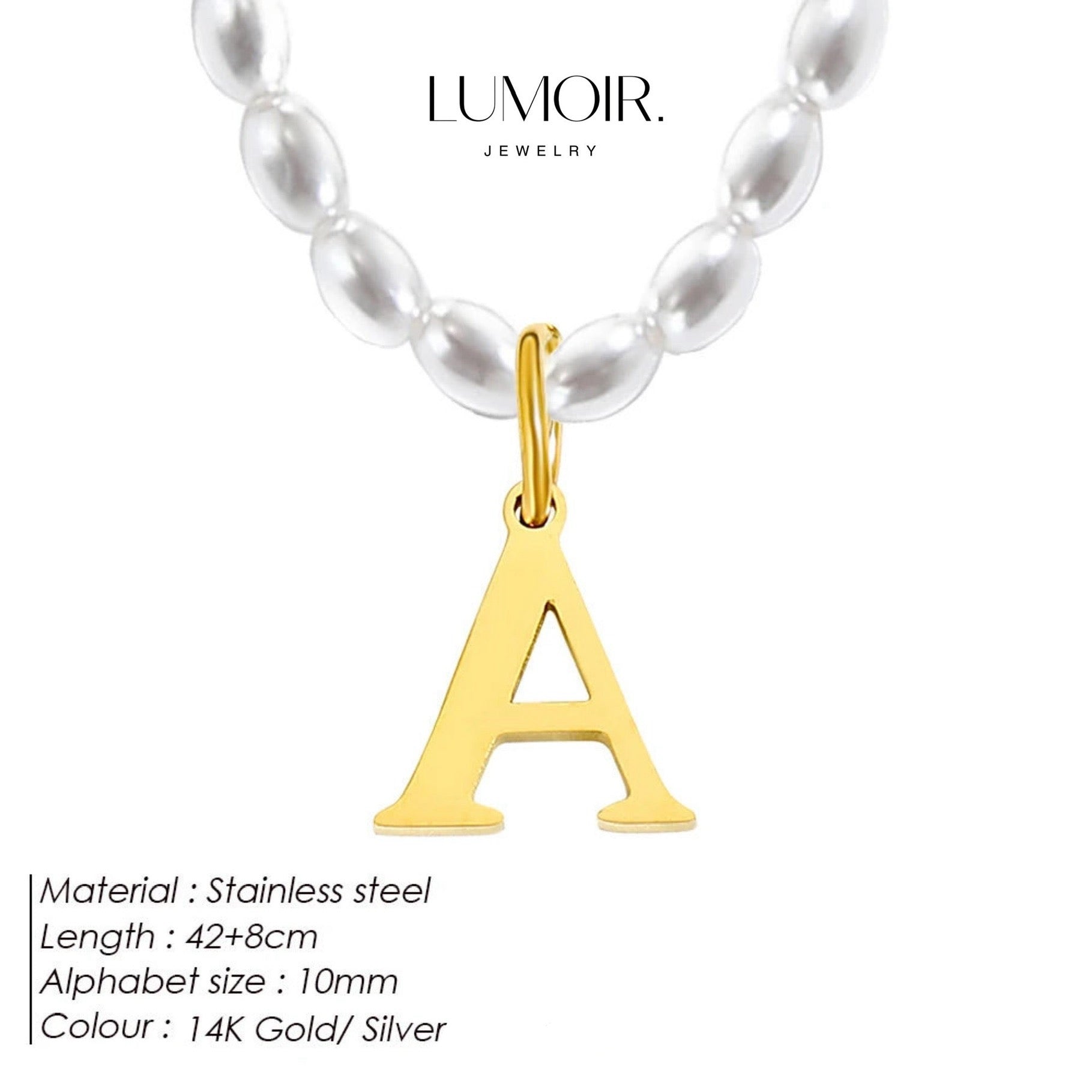 Personalized pearl necklace Tanna