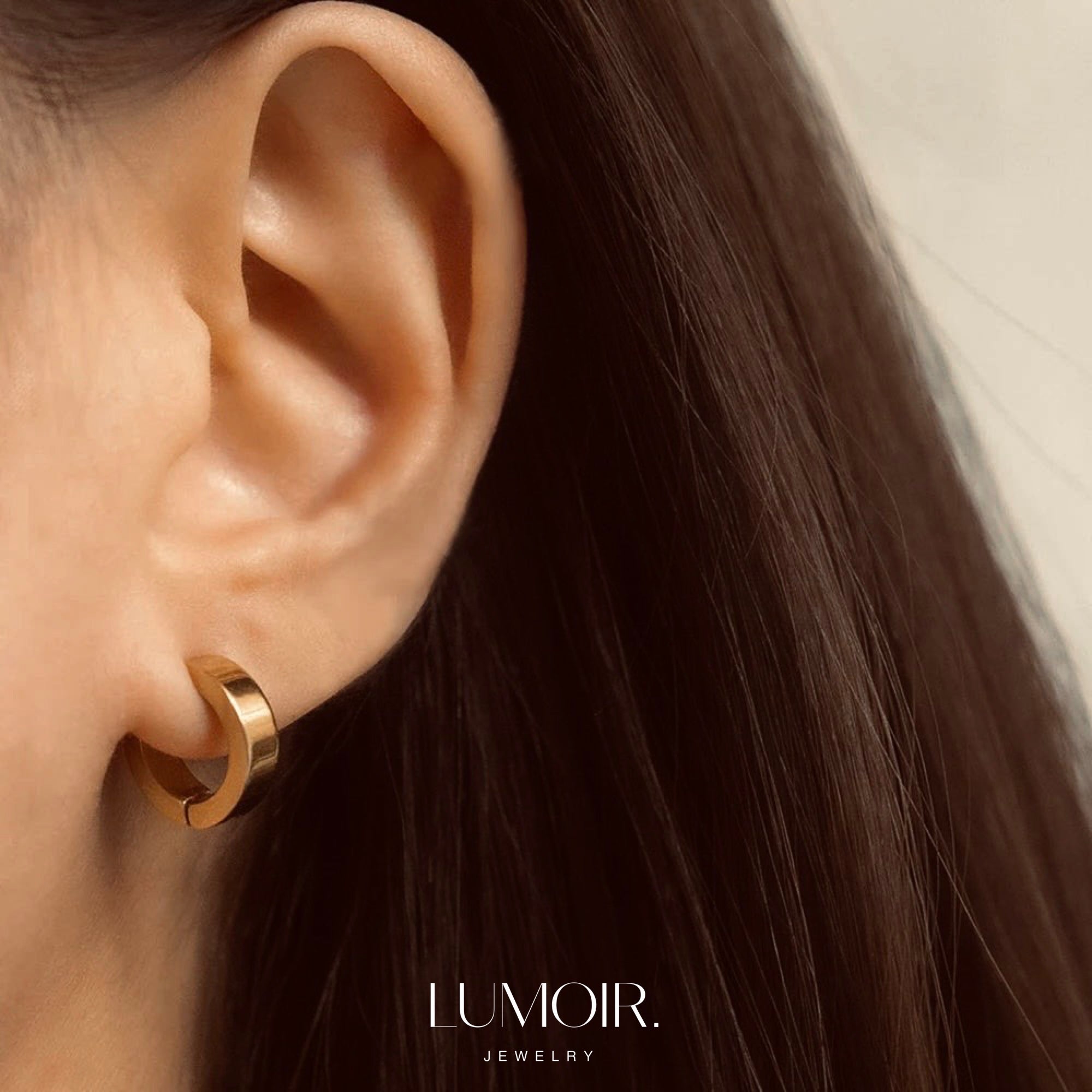 Stainless steel earrings Sélène