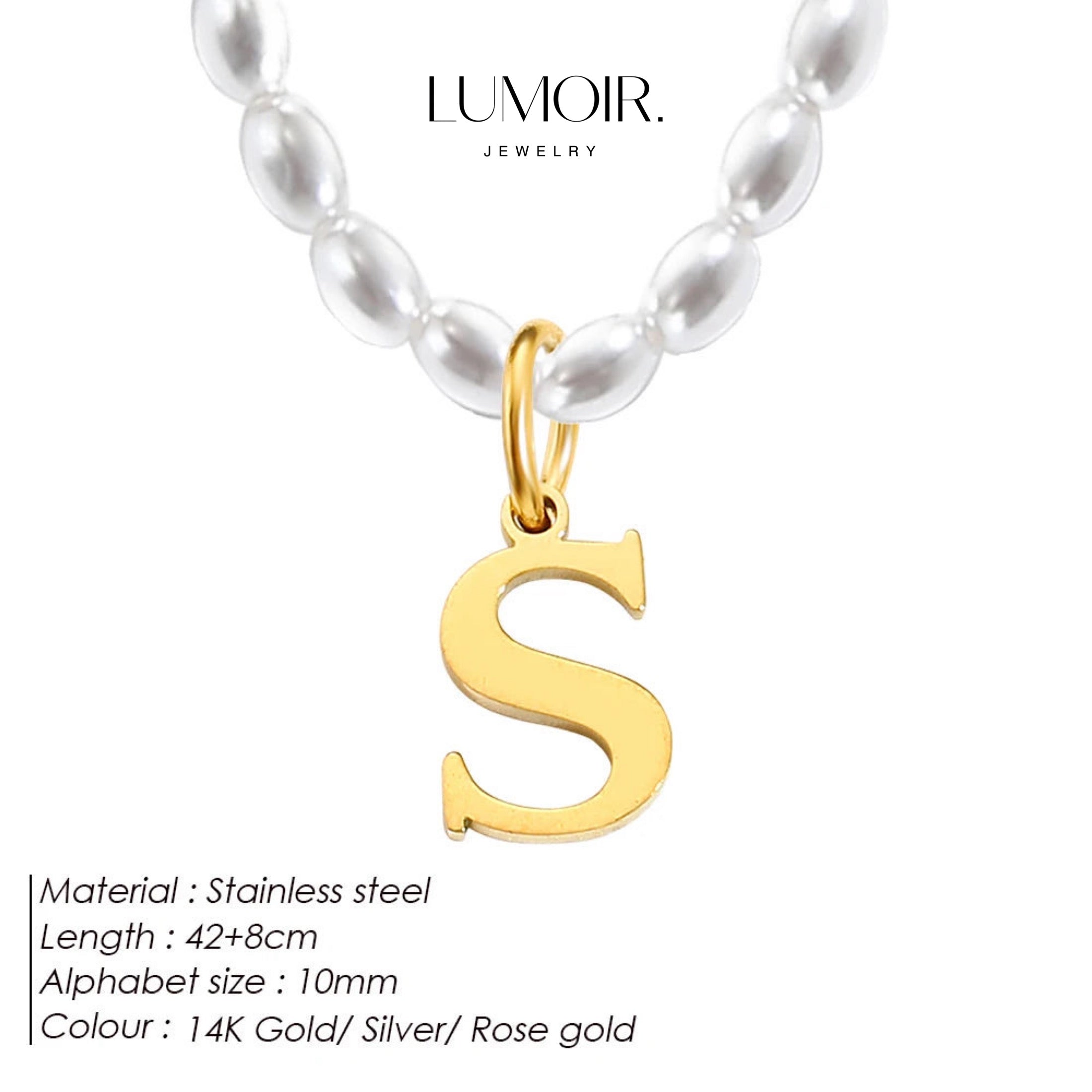 Personalized pearl necklace Tanna