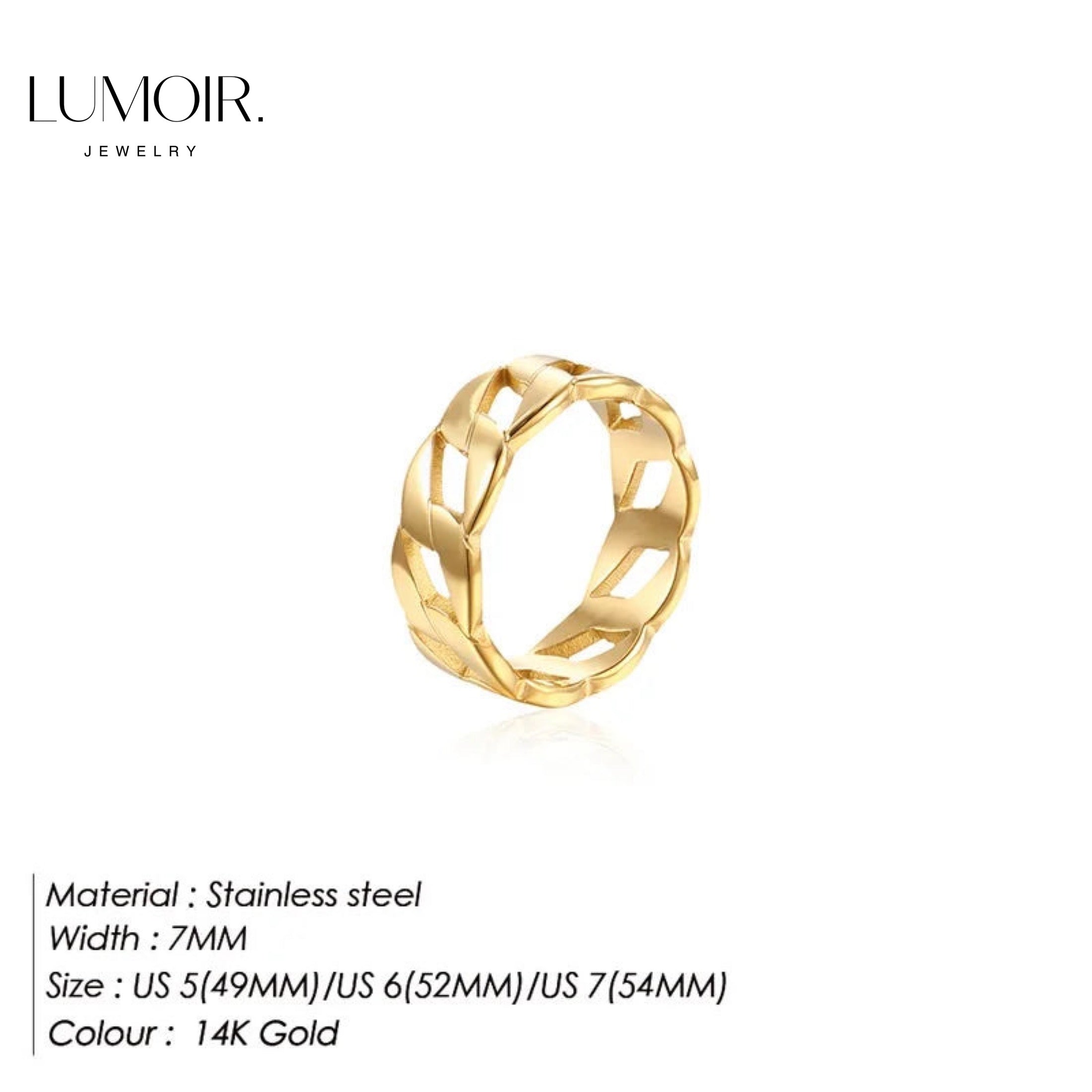 Stainless steel ring Samira