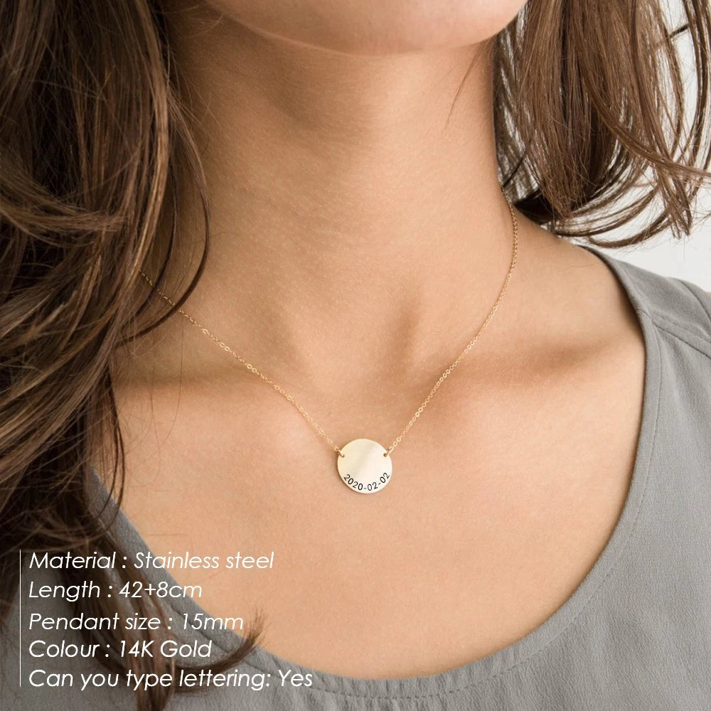 Personalized stainless steel necklace Karin
