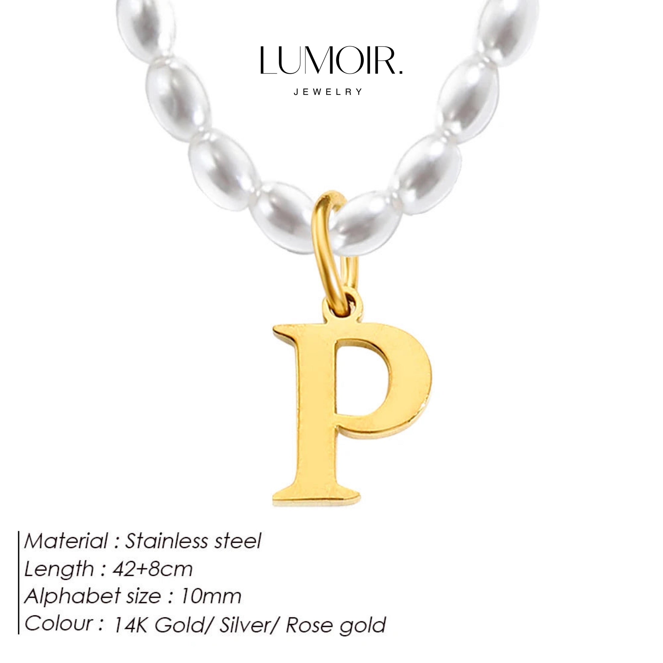Personalized pearl necklace Tanna