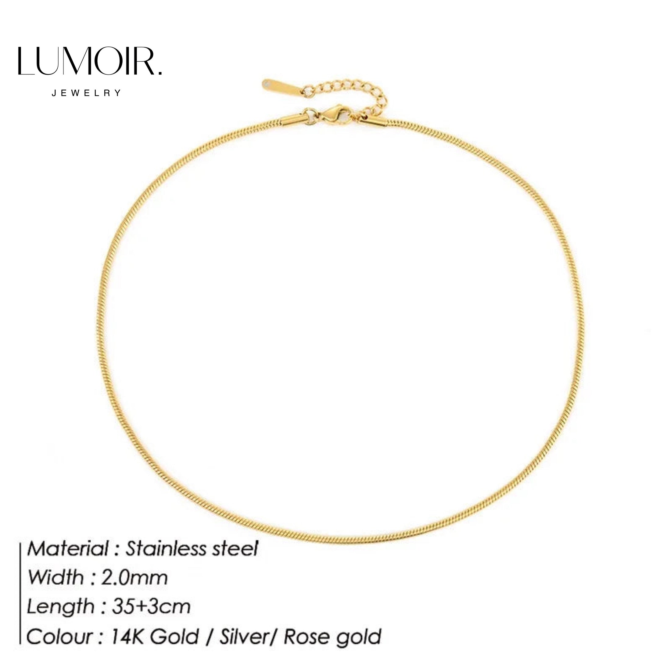 Stainless steel necklace Zen