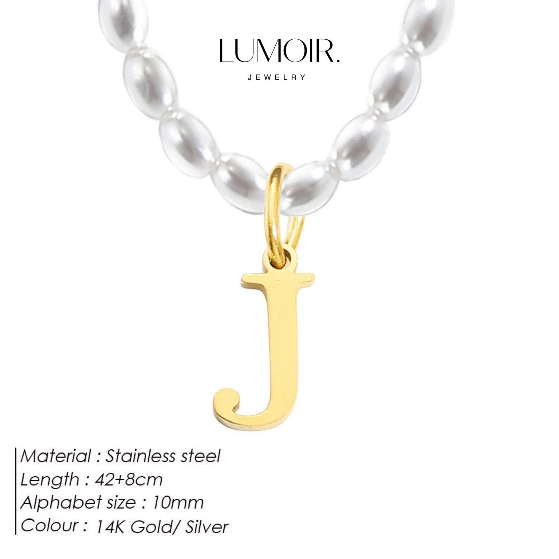Personalized pearl necklace Tanna