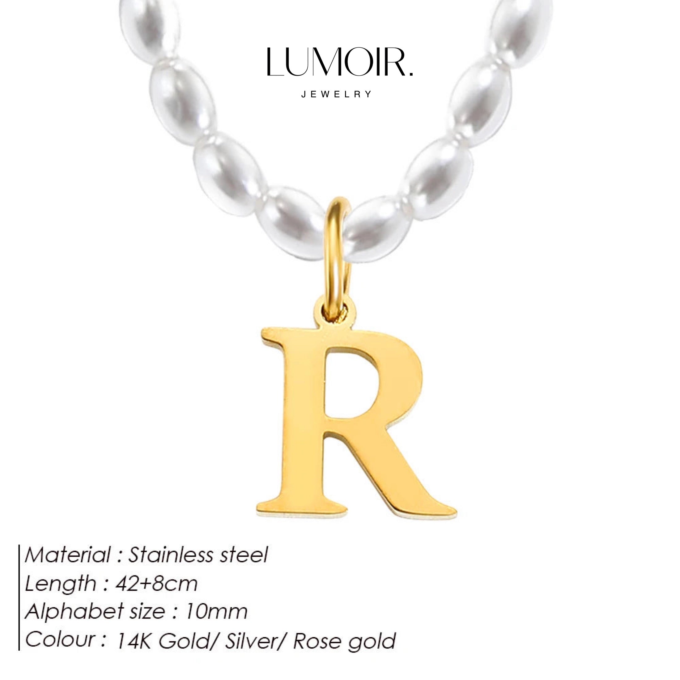 Personalized pearl necklace Tanna