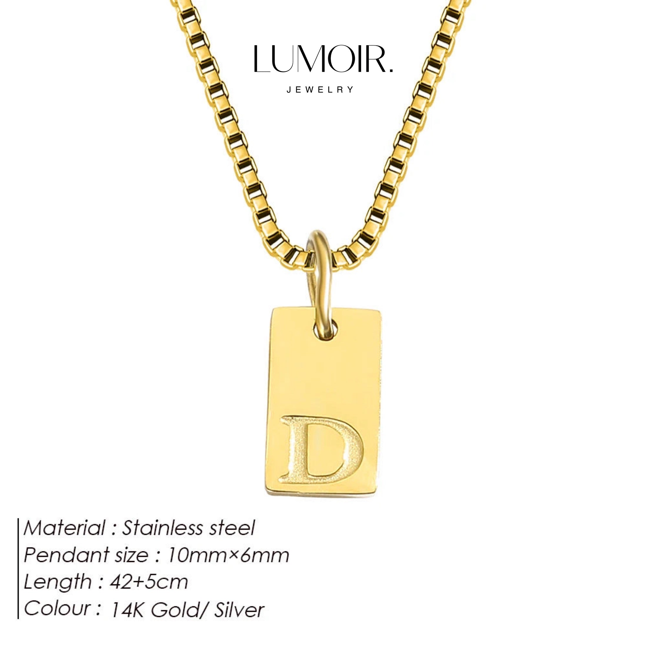 Personalized stainless steel necklace Luana
