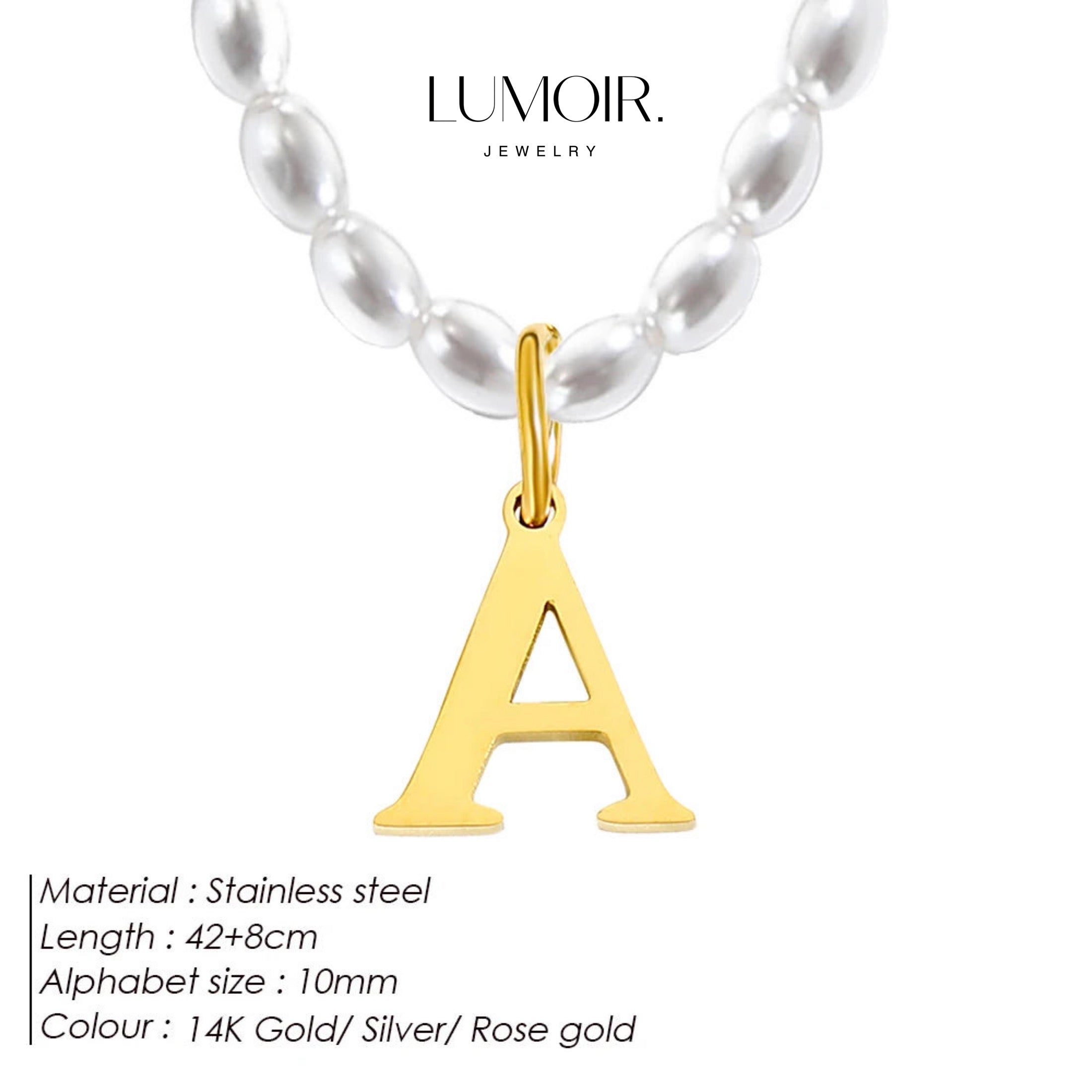 Personalized pearl necklace Tanna