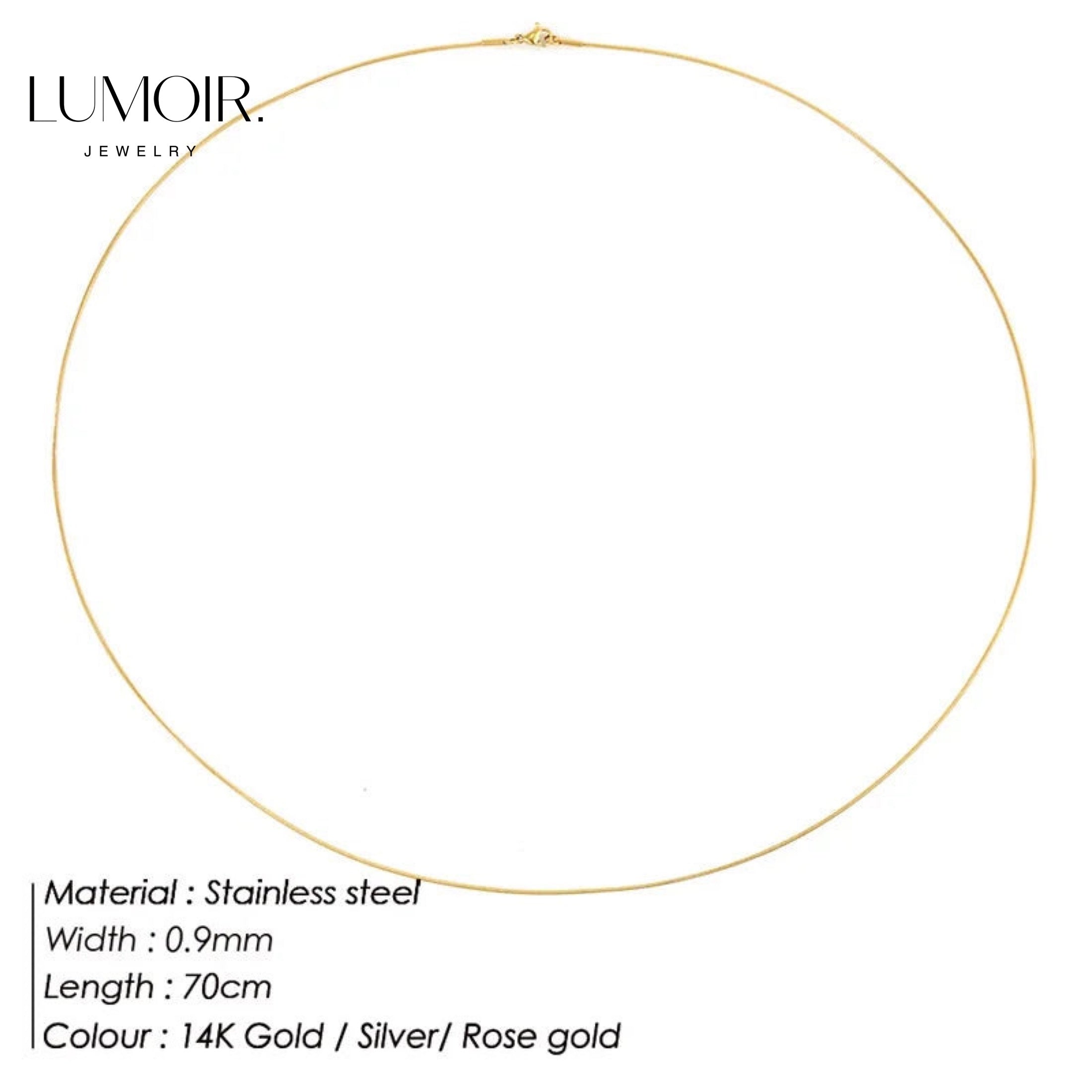 Stainless steel necklace Zen