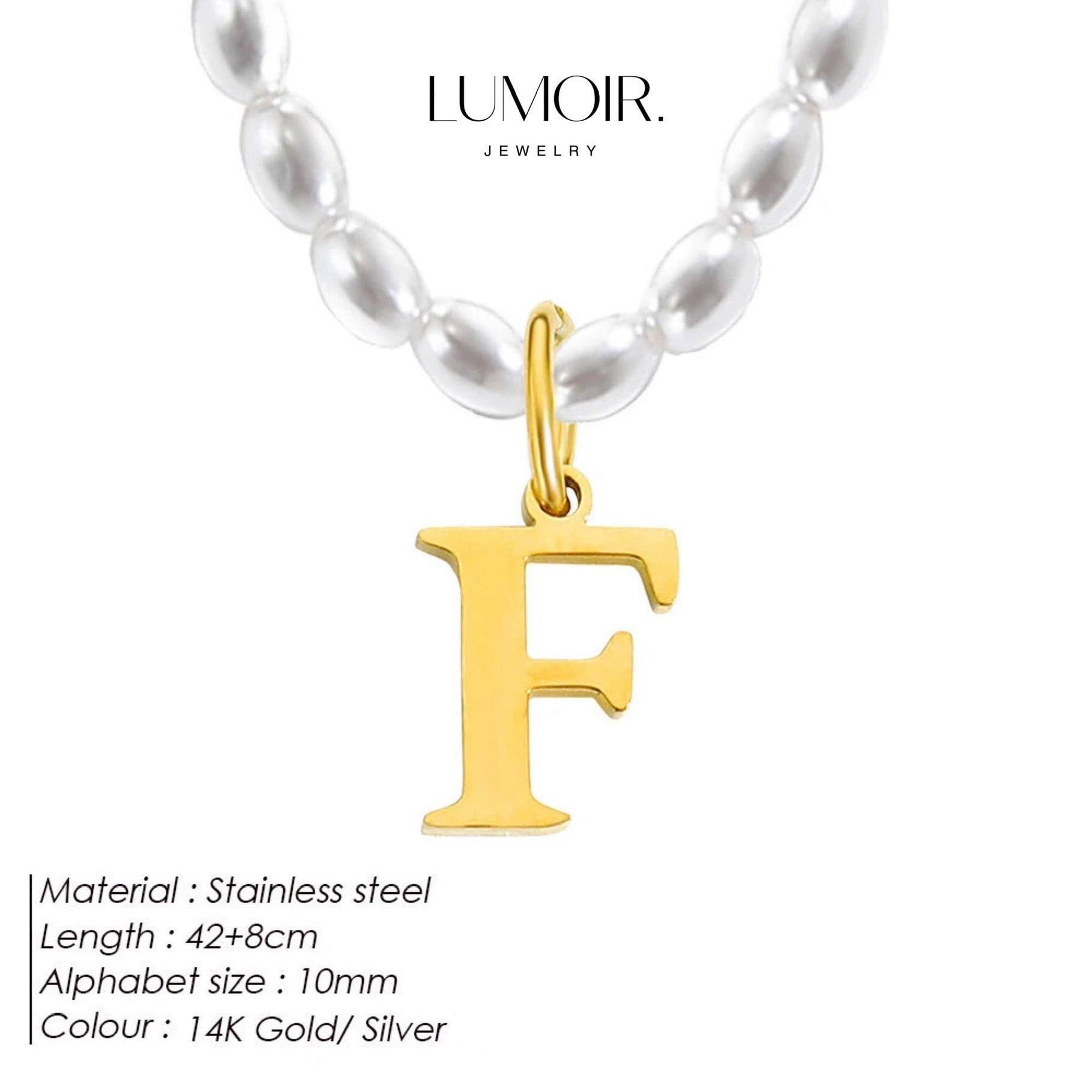 Personalized pearl necklace Tanna