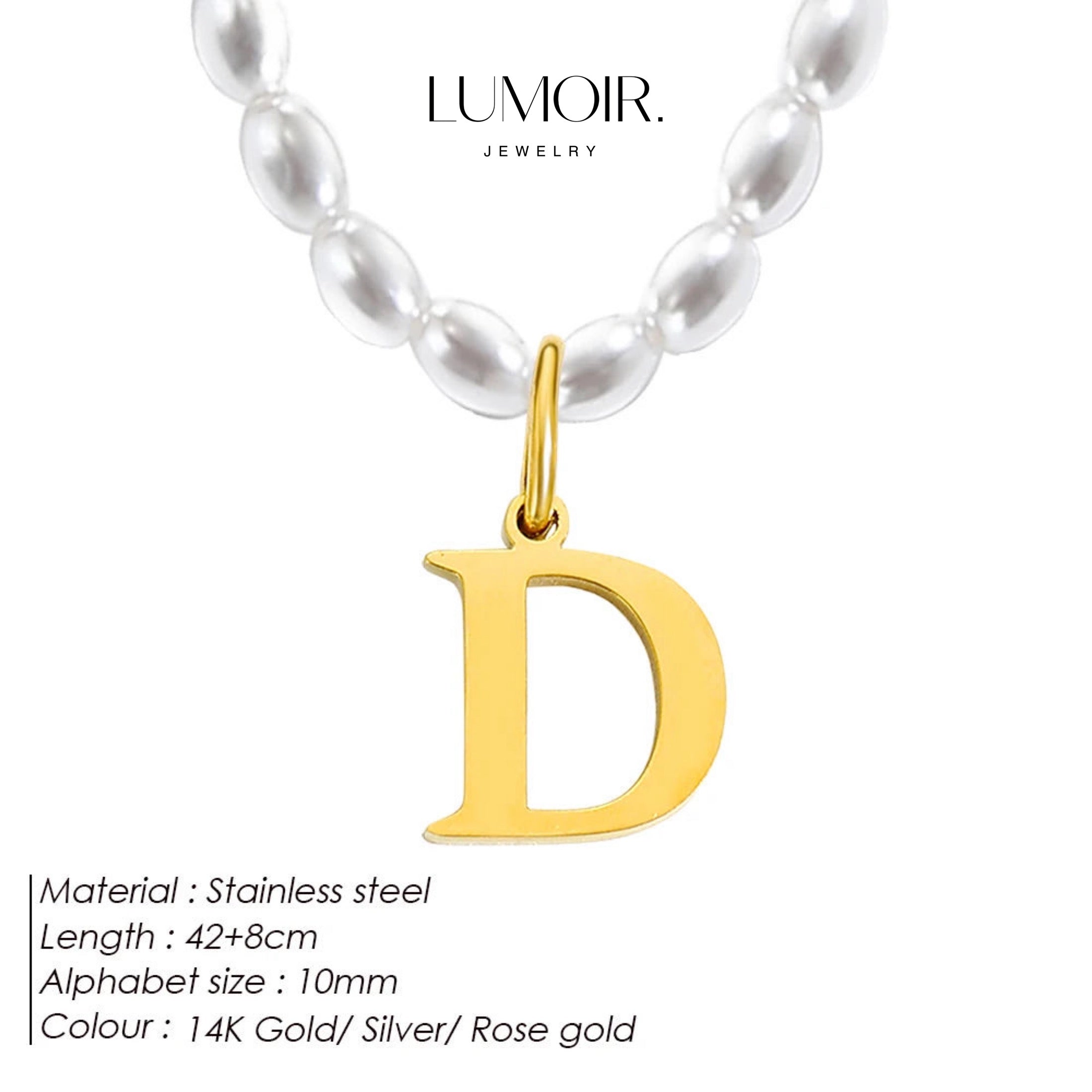 Personalized pearl necklace Tanna