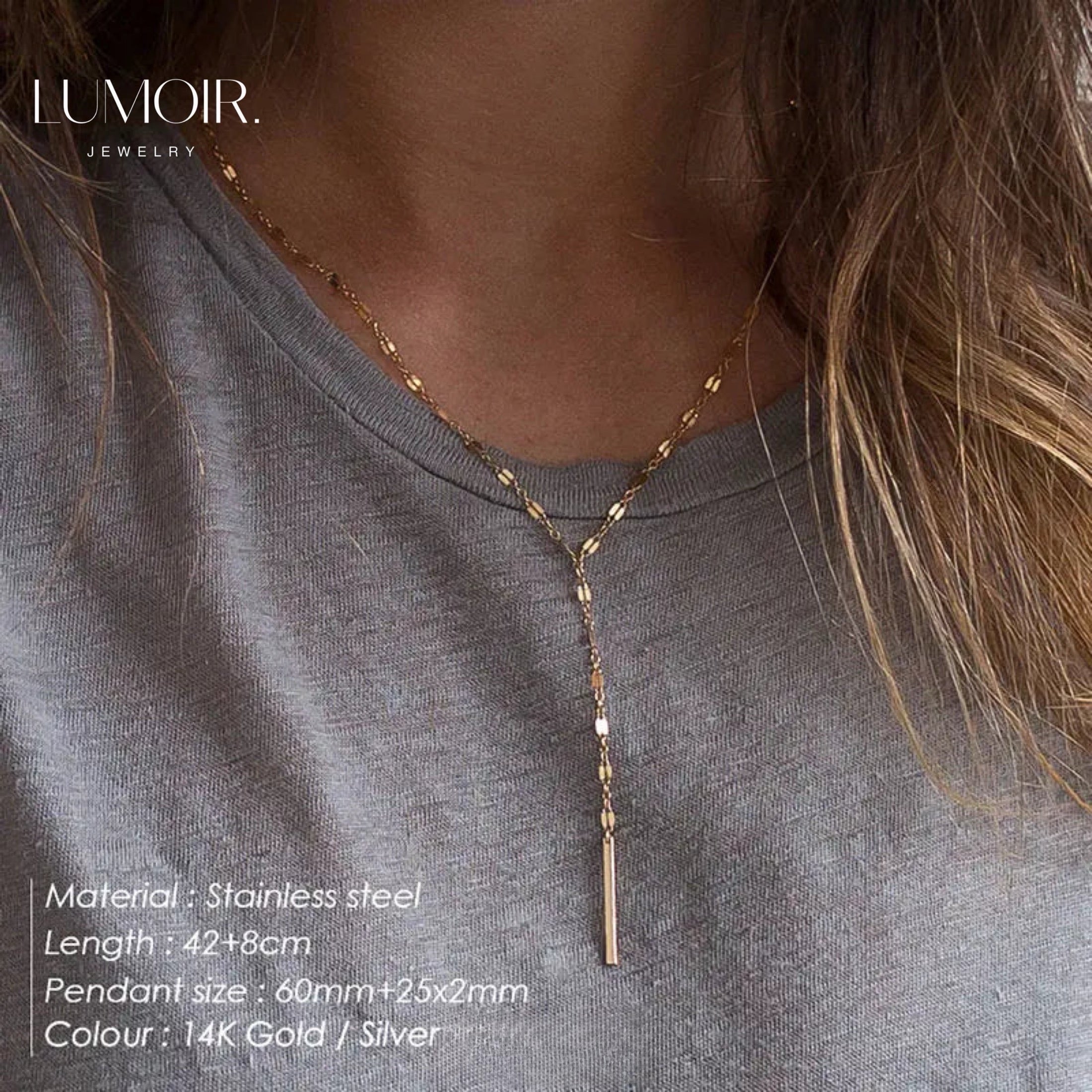 Personalized stainless steel necklace Sophie