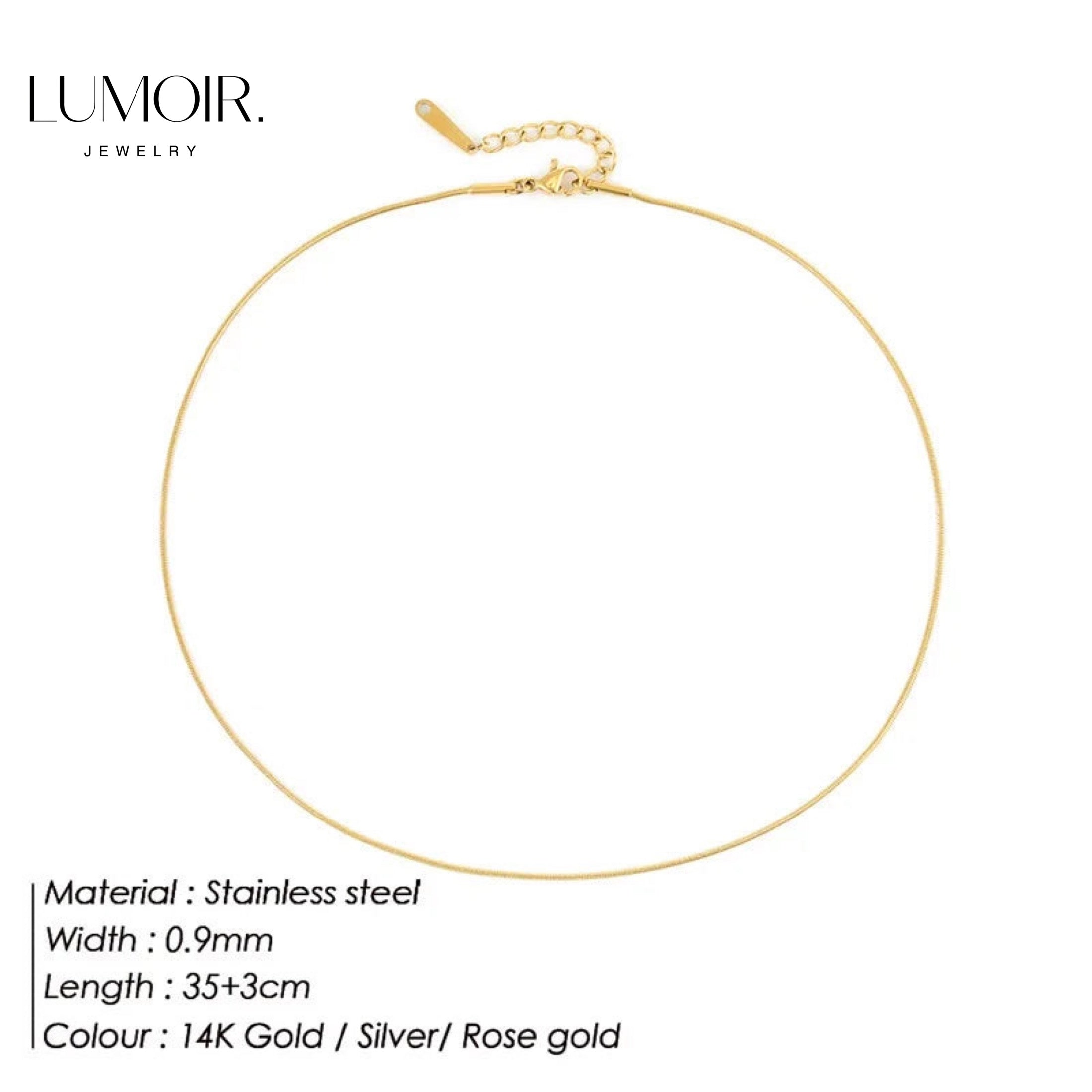 Stainless steel necklace Zen