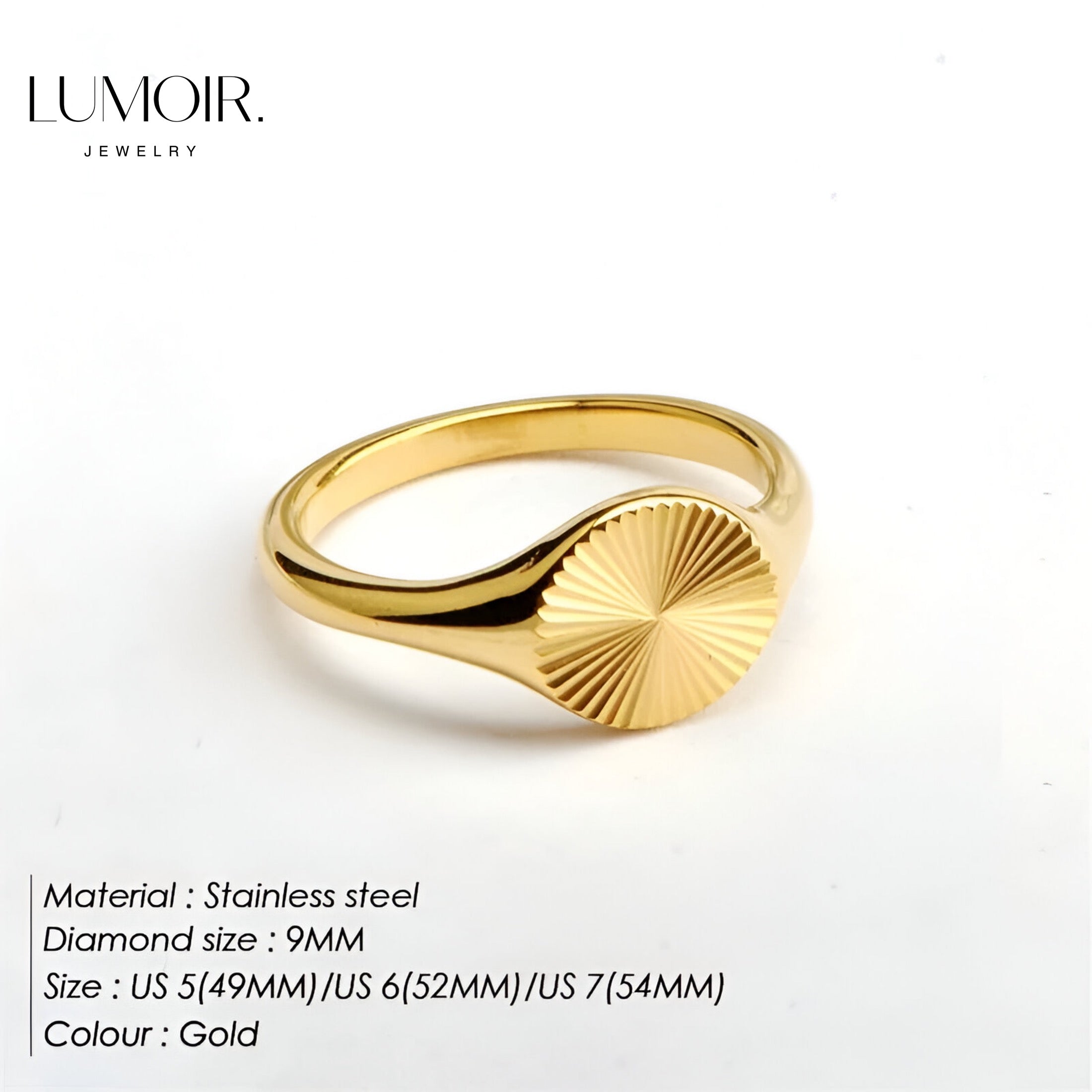 Stainless steel ring Zoé